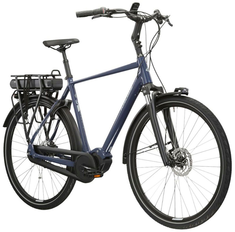 Kross »E-Citybike Sentio Hybrid 4.0 28 Zoll blau - Shimano Mittelmotor« 7 Gang Shimano NEXUS Schaltwerk Nabenschaltung Mittelmotor 250 W SHIMANO 36 V/250 W, Mittelmotor DU-E500