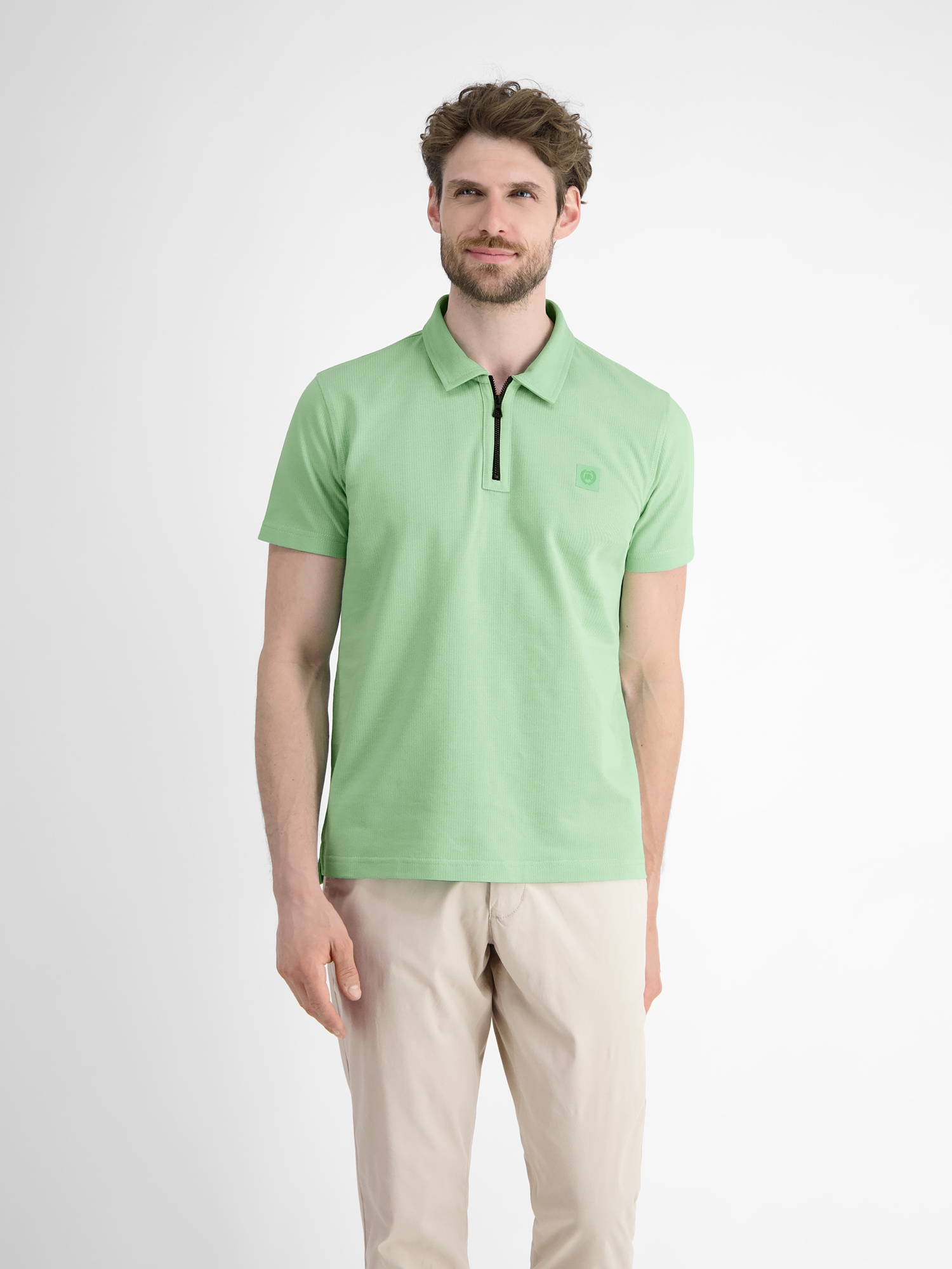 LERROS Poloshirt »Herren Poloshirt mit Reißverschlusskragen«