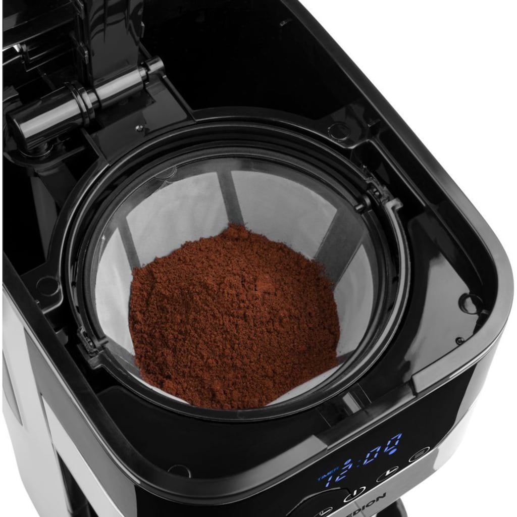 Medion® Filterkaffeemaschine »MD 18458«, 1,2 l Kaffeekanne, Papierfilter, 1x4, Aromawahlschalter mit 3 Stufen, Timer-Funktion