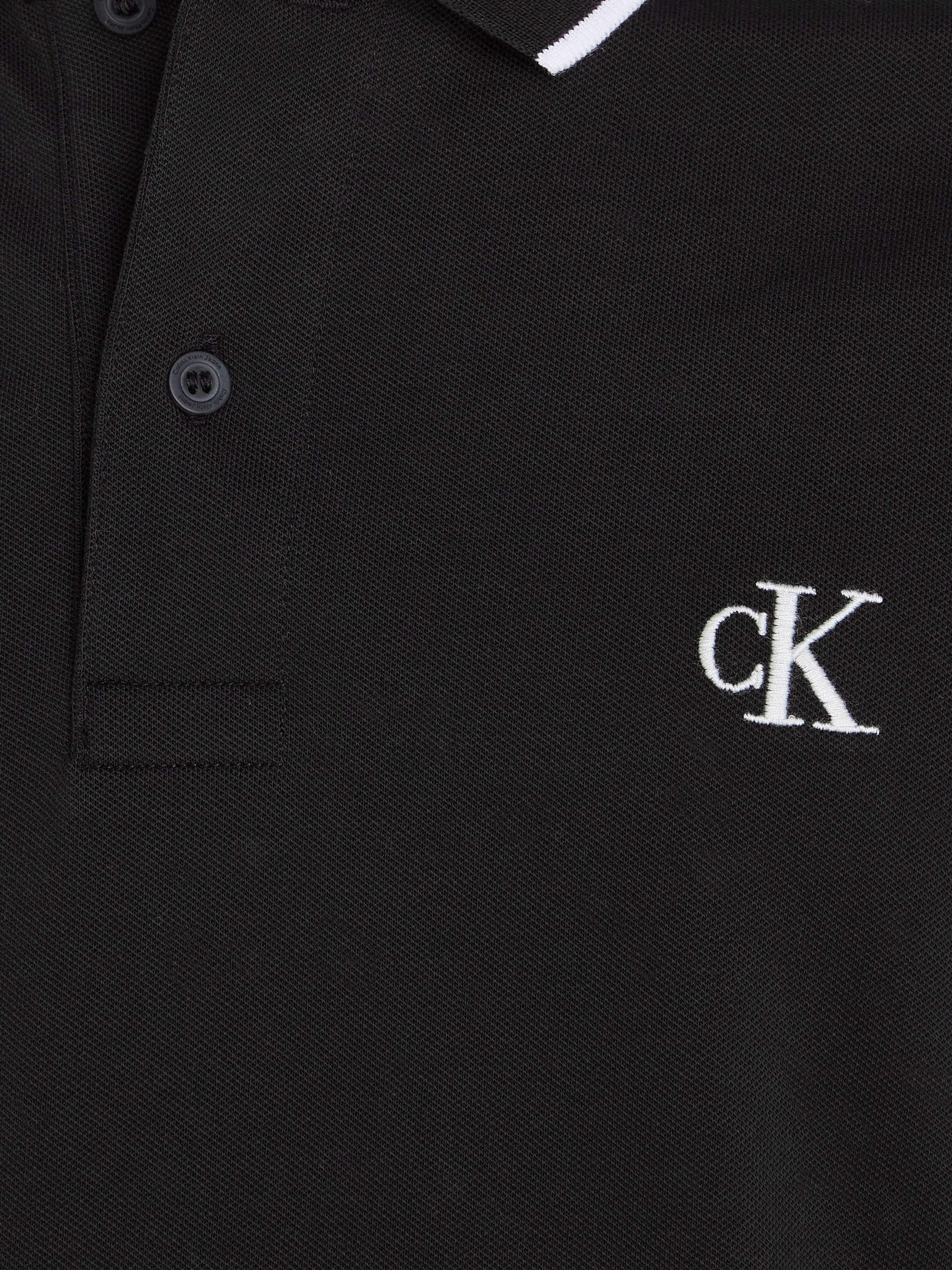 Calvin Klein Jeans Poloshirt »CK ESSENTIAL TIPPING SLIM POLO«, mit Markenstickerei