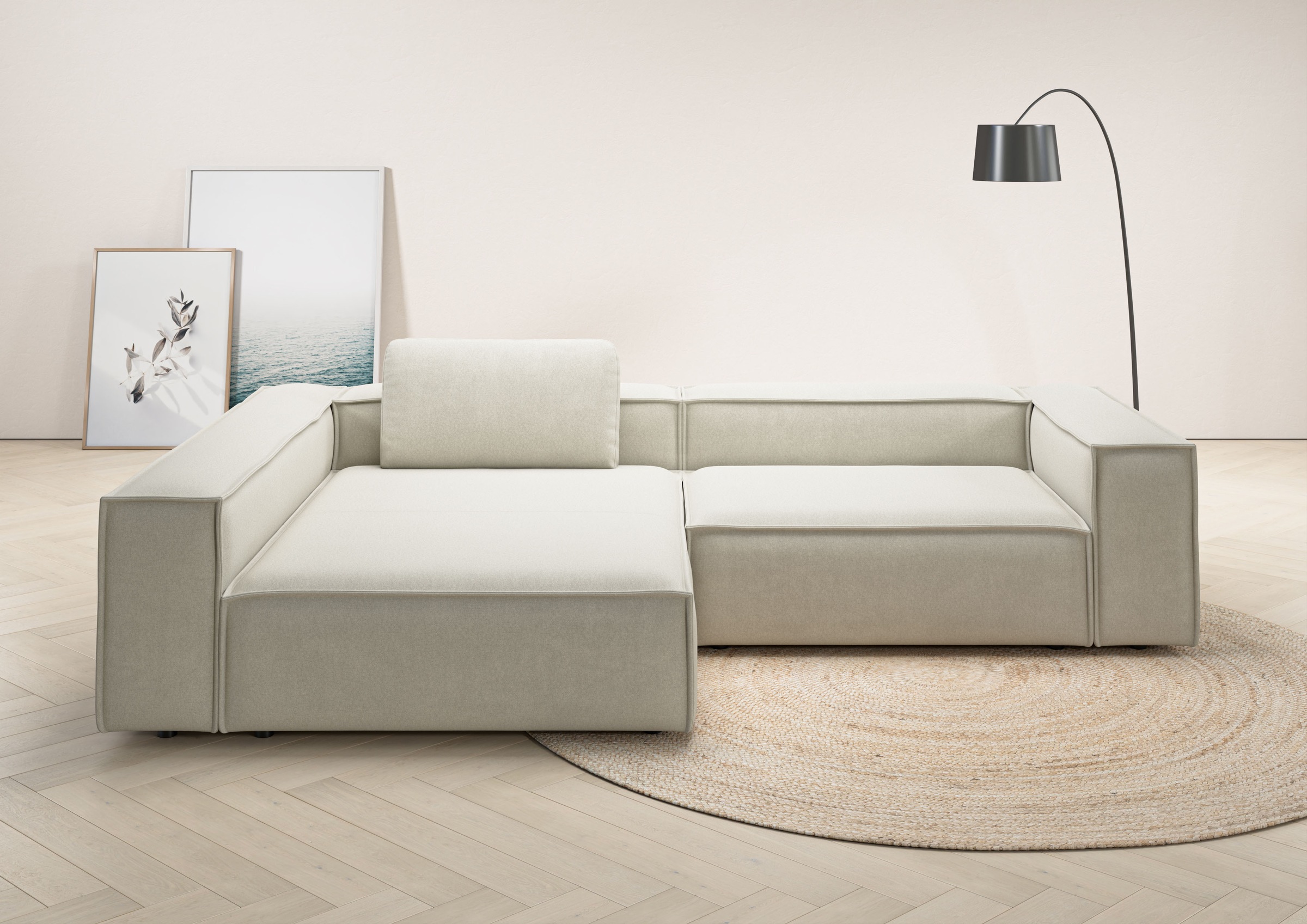Home affaire Ecksofa »Watertown, moderne XXL L-Form, 306 cm breit« Komforta günstig online kaufen