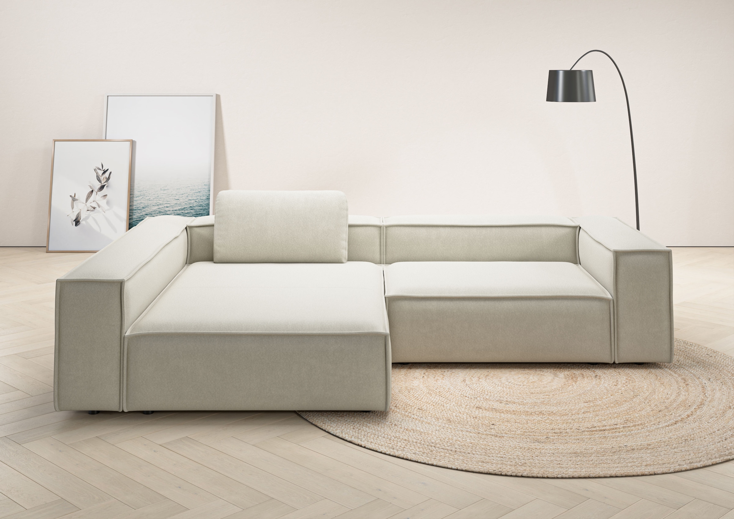 Places of Style Ecksofa »Watertown, moderne XXL L-Form, 306 cm breit«, Komf günstig online kaufen