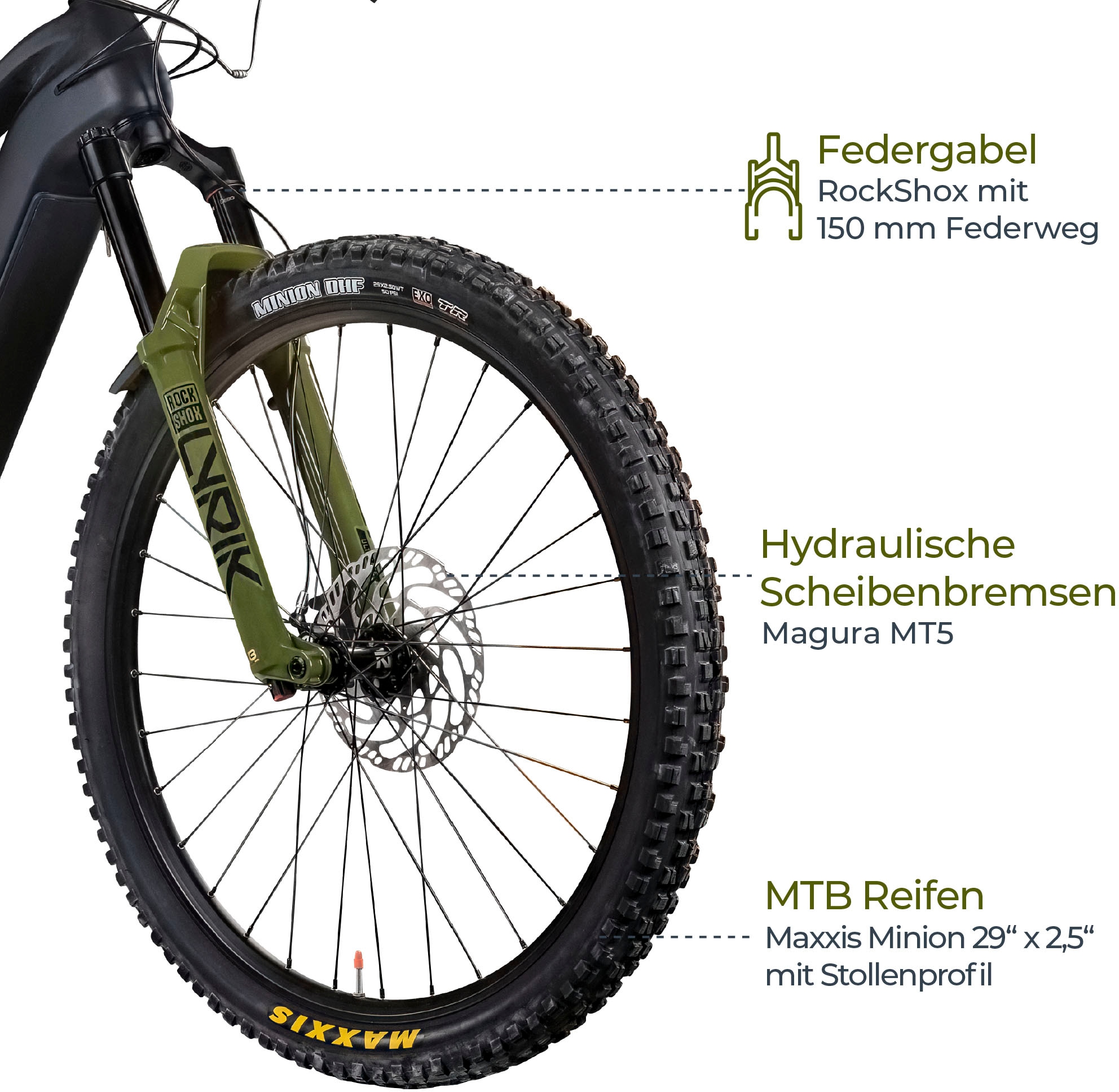 Zündapp E-Bike »EX630«, 12 Gang, SRAM, GX Eagle RD-GX-1.B, Mittelmotor 250 W, Pedelec, Elektrofahrrad für Damen u. Herren, MTB