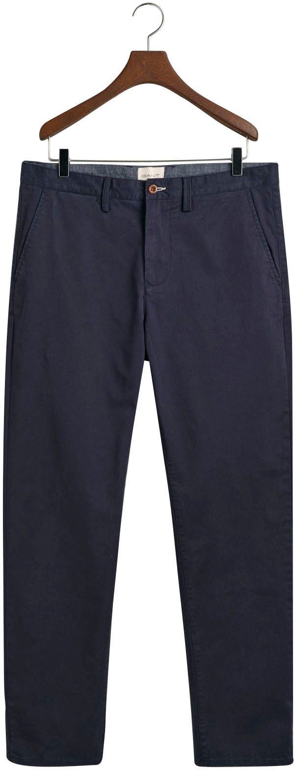 Gant Chinohose »REGULAR TWILL CHINOS«, Regumit gefütterten Seitentaschen