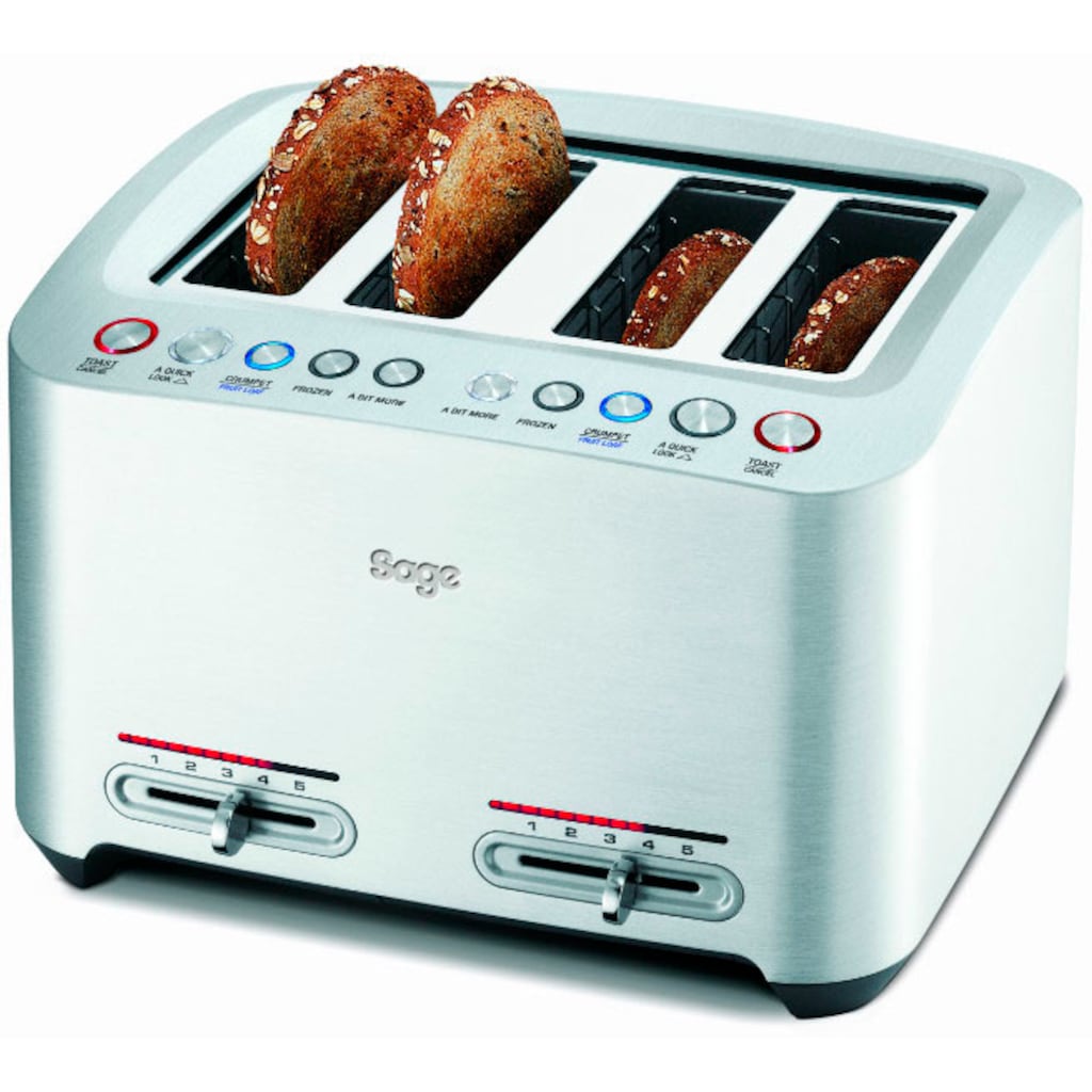 Sage Toaster »the Smart Toast, STA845BAL«, 4 lange Schlitze, 2000 W