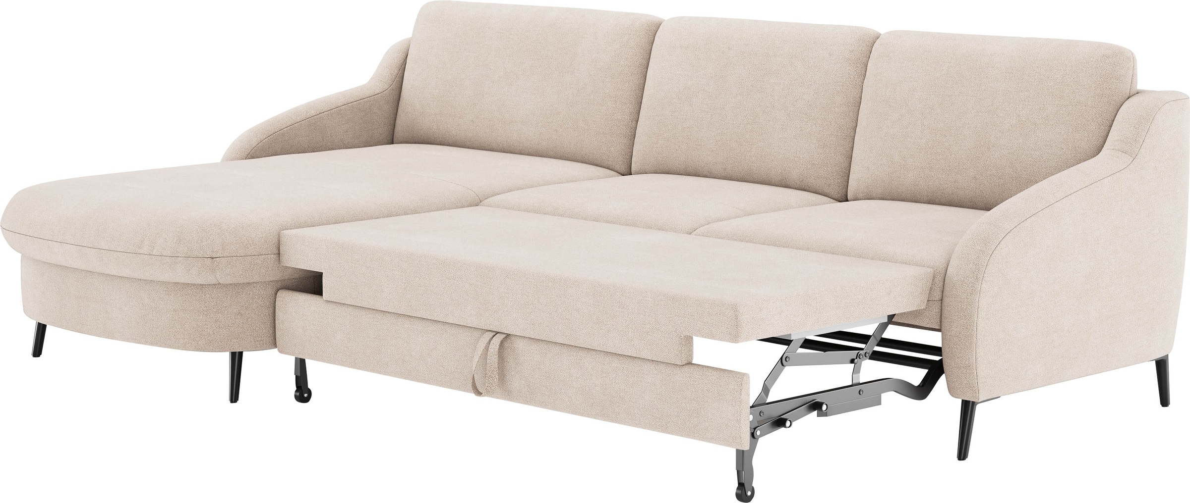 sit&more Ecksofa »Soul L-Form«, wahlweise mit Bettfunktion und Bettkasten oder Schubkasten