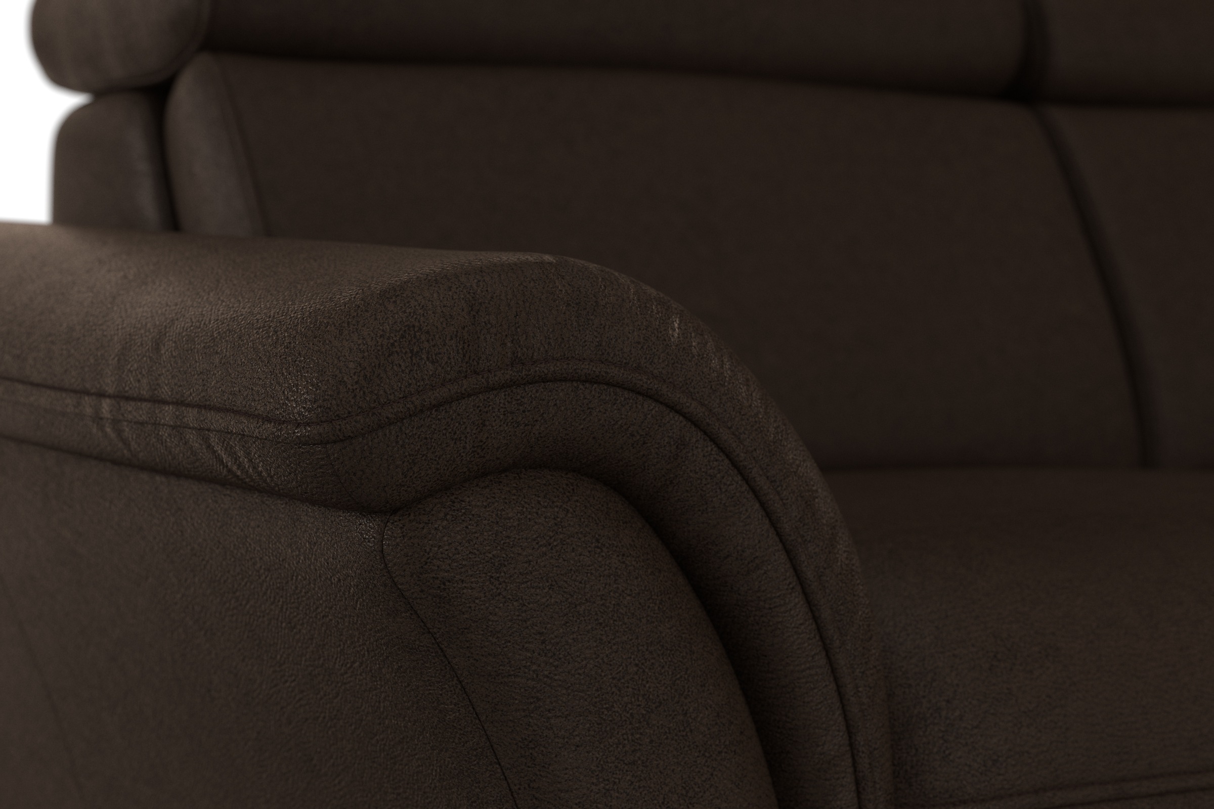 Home affaire Ecksofa »Lindgren L-Form«, wahlweise mit Bett mit klappbaren Rollen, Kasten und Kopfverstellung