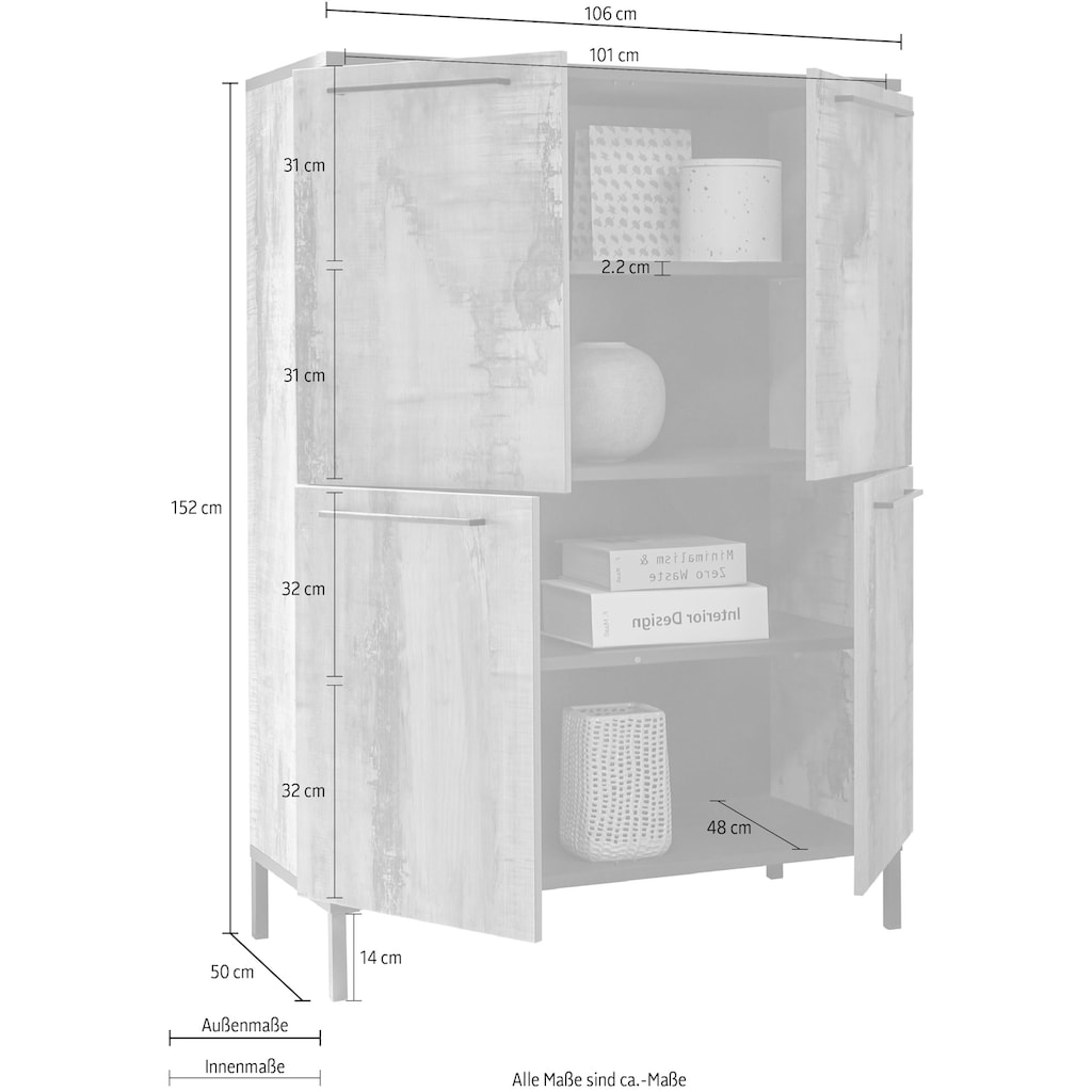 LC Highboard »Mango«