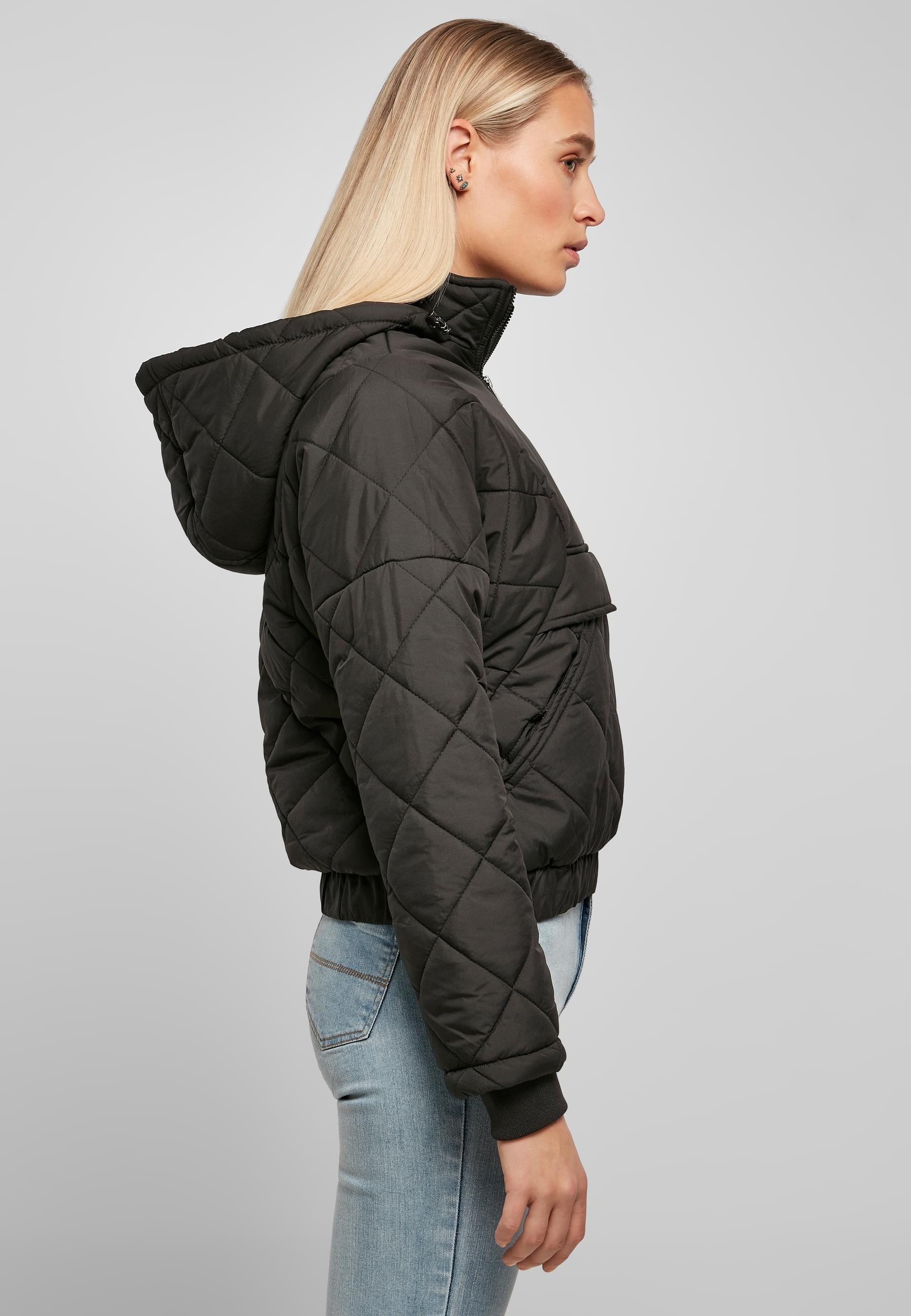 URBAN CLASSICS Winterjacke »Urban Classics Damen« 1 Stk. tlg. mit Kapuze