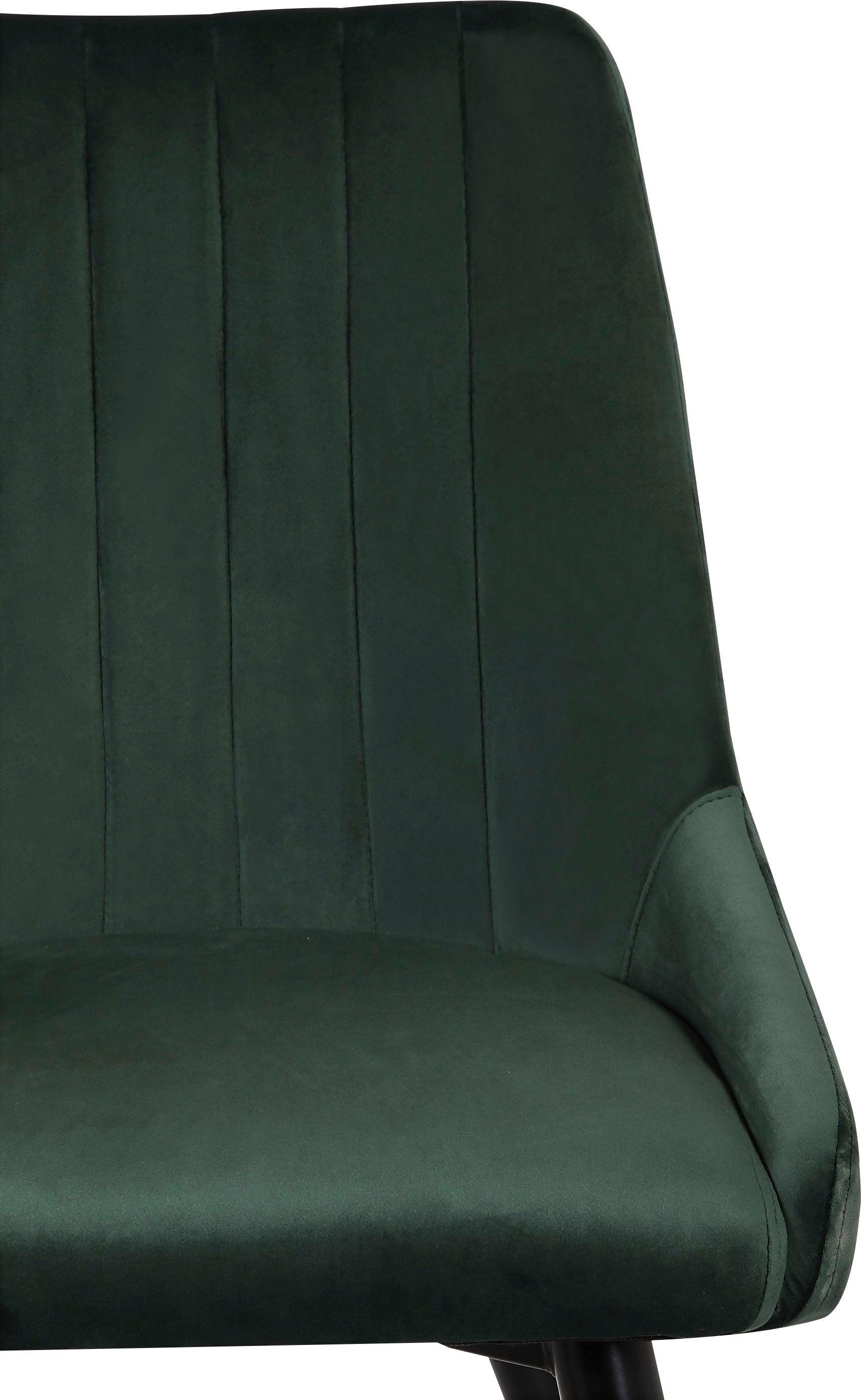 Leonique Esszimmerstuhl »Bondy«, (Set), Luxus-Microfaser, Polsterstuhl 2er-Set mit Ziernähten im Rückenpolster