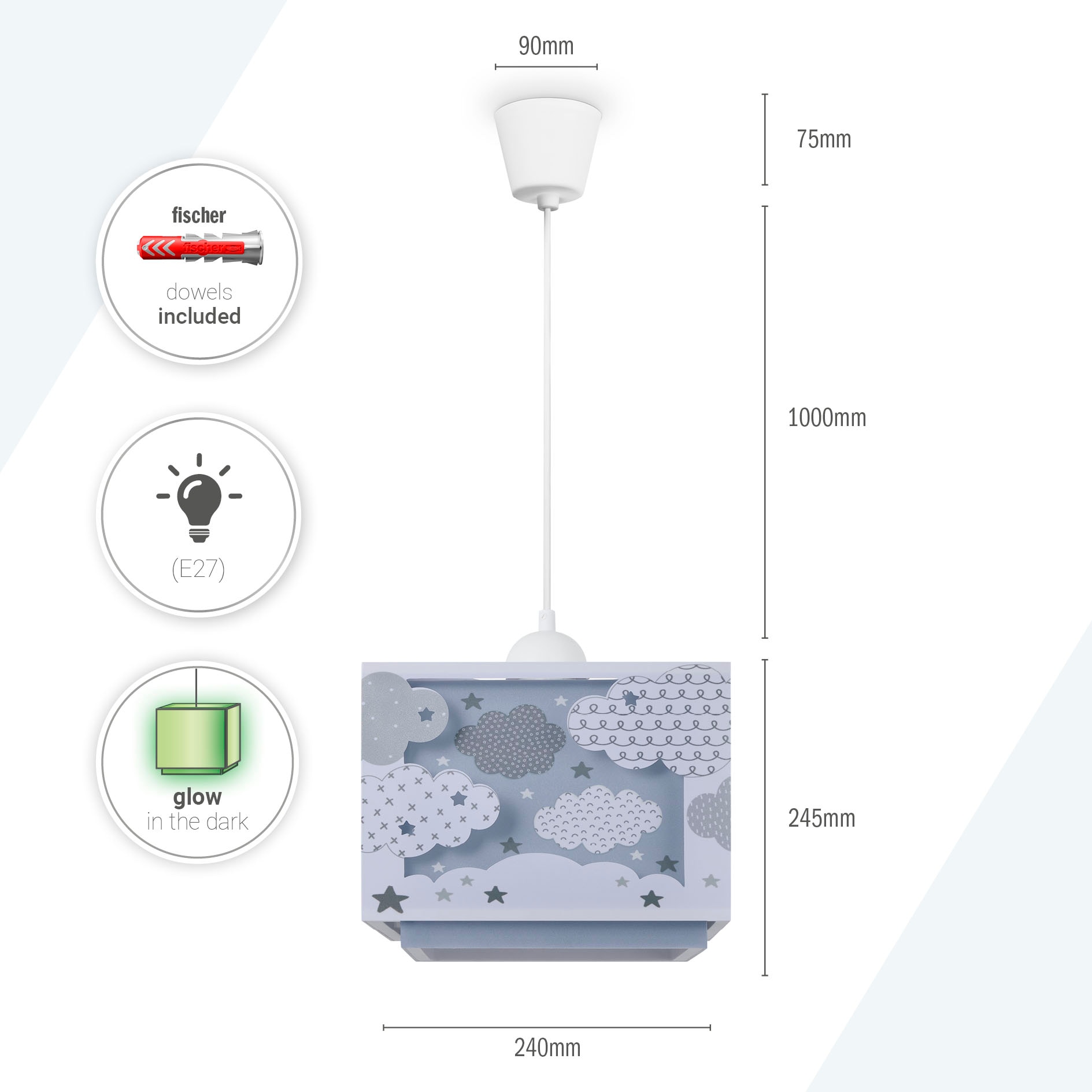 Paco Home Pendelleuchte »GRETA« E27