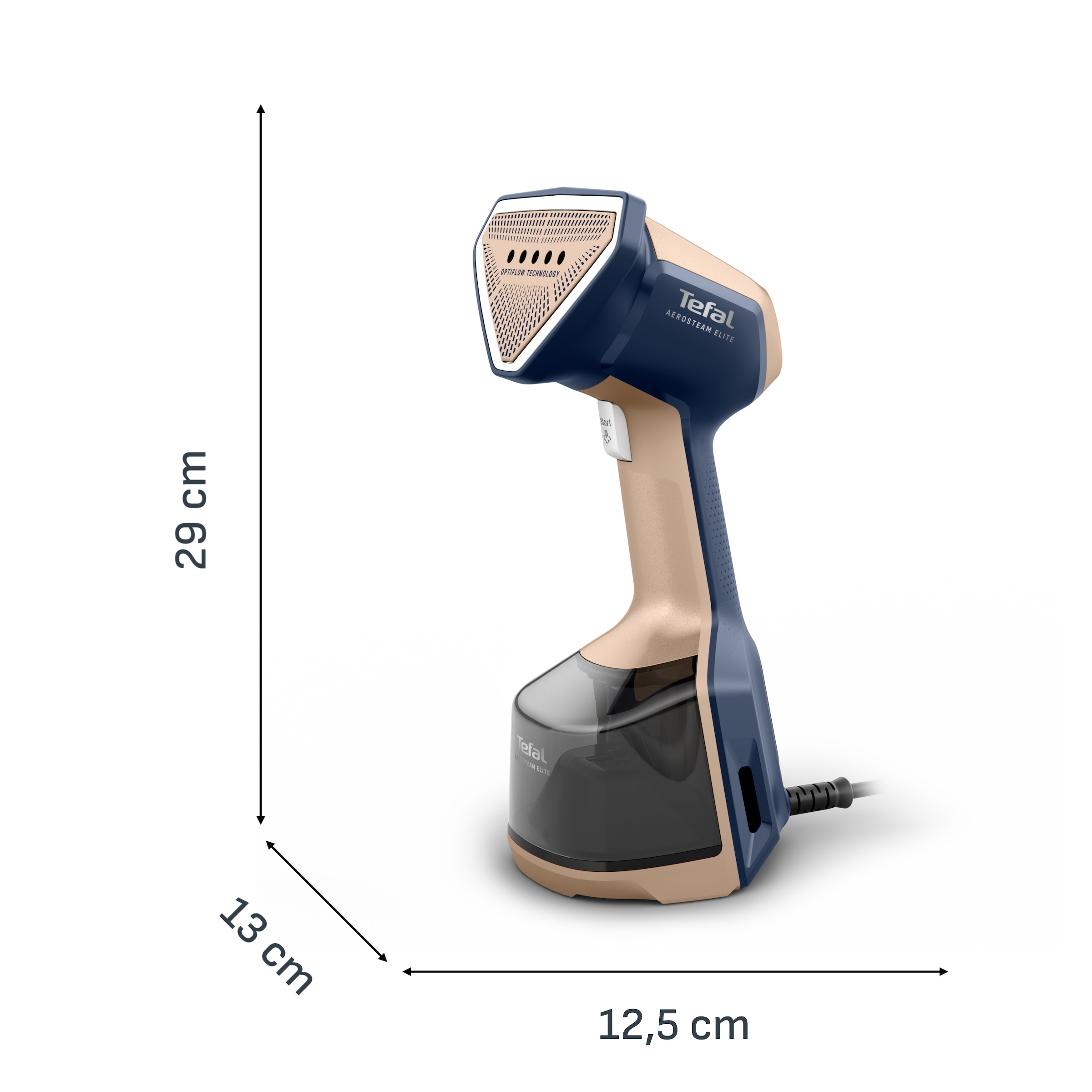 Tefal Dampfglätter »AeroSteam Elite 620« 1400 W mit Ansaugtechnologie, abnehmbarer Wassertank, beheizte Bügelsohle