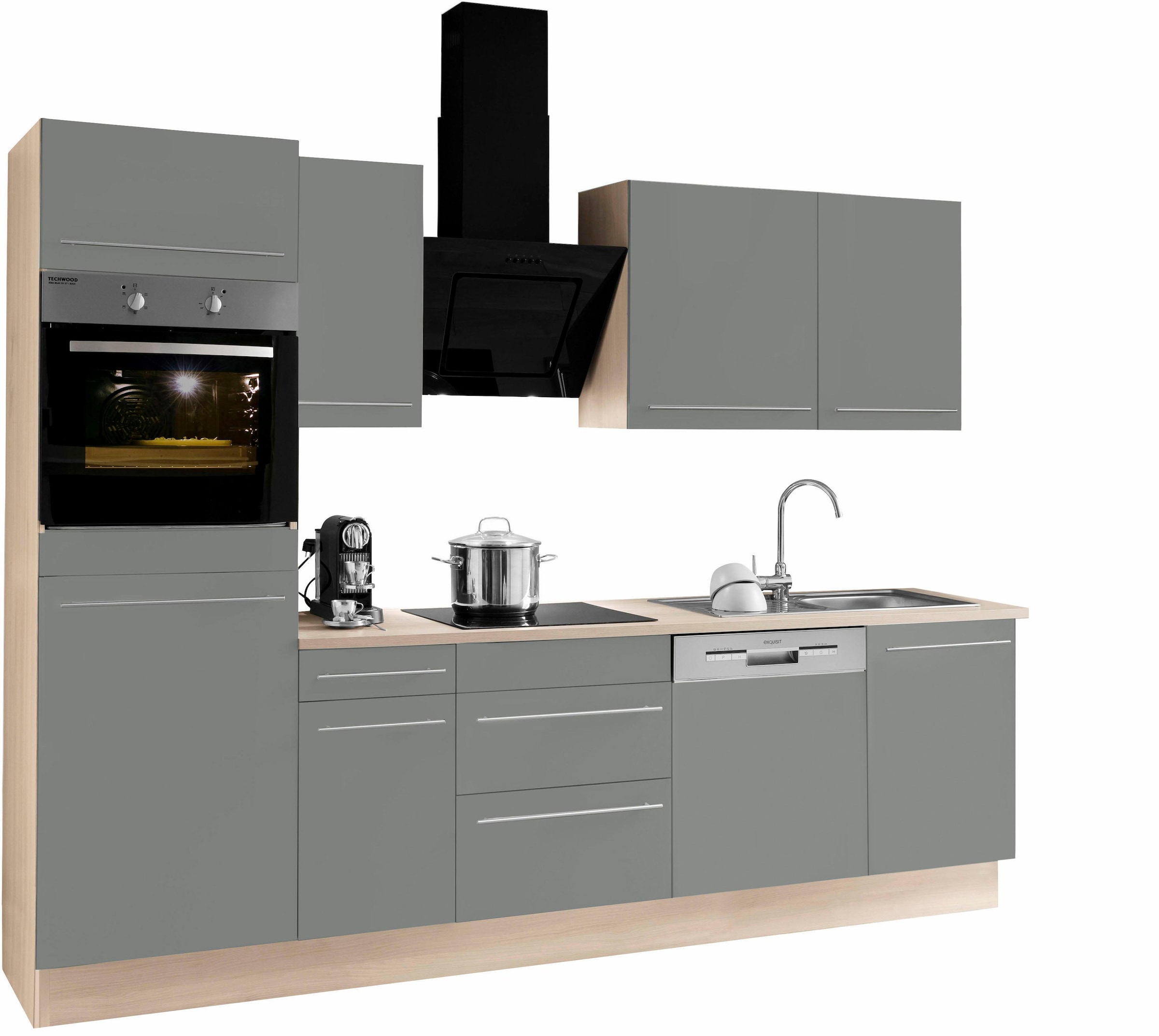 »Bern«, E-Geräten Breite Raten kaufen mit Küchenzeile OPTIFIT wahlweise auf 270 cm,