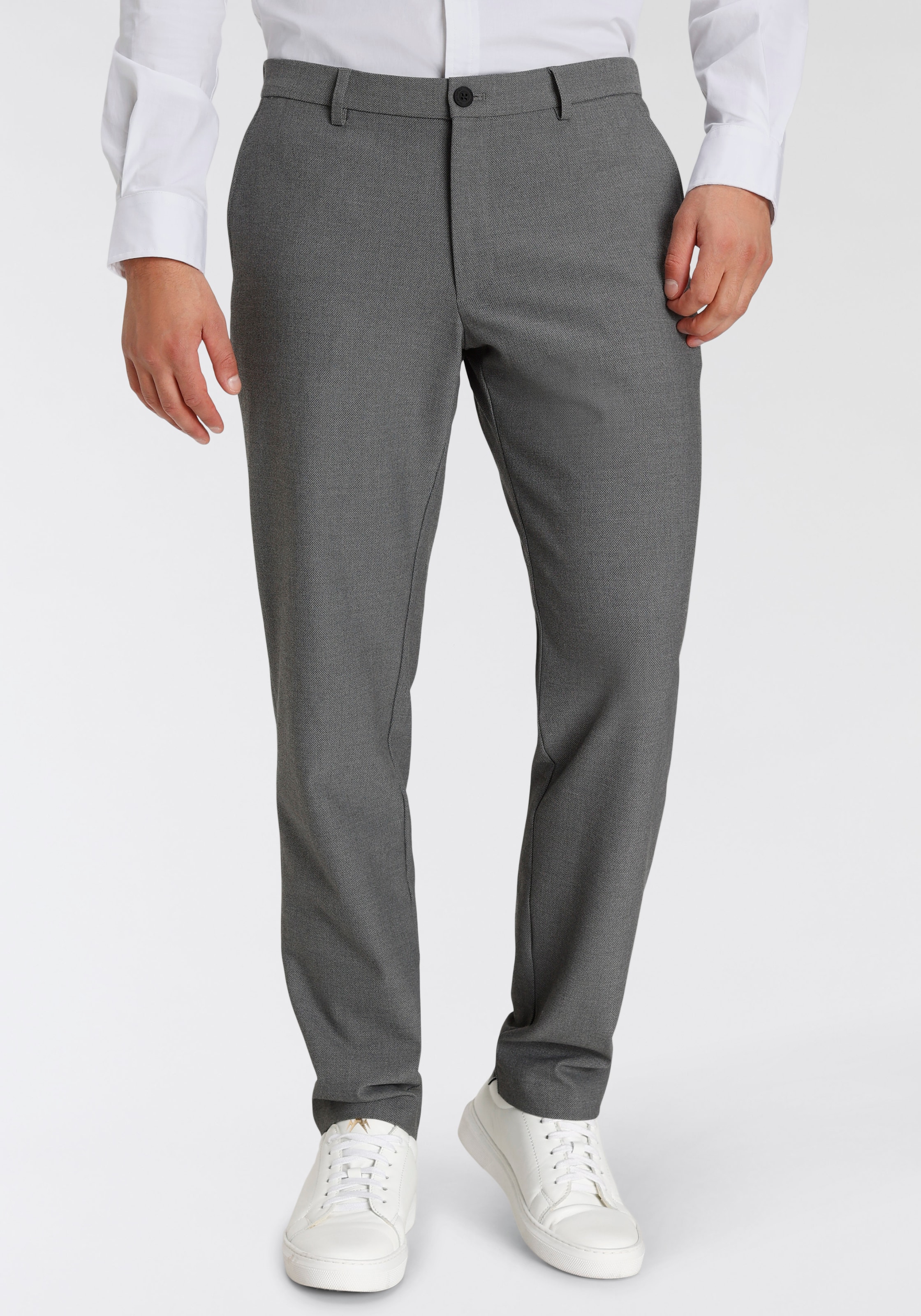 Bruno Banani Chinohose »In Wolloptik mit Elastischen Bund«