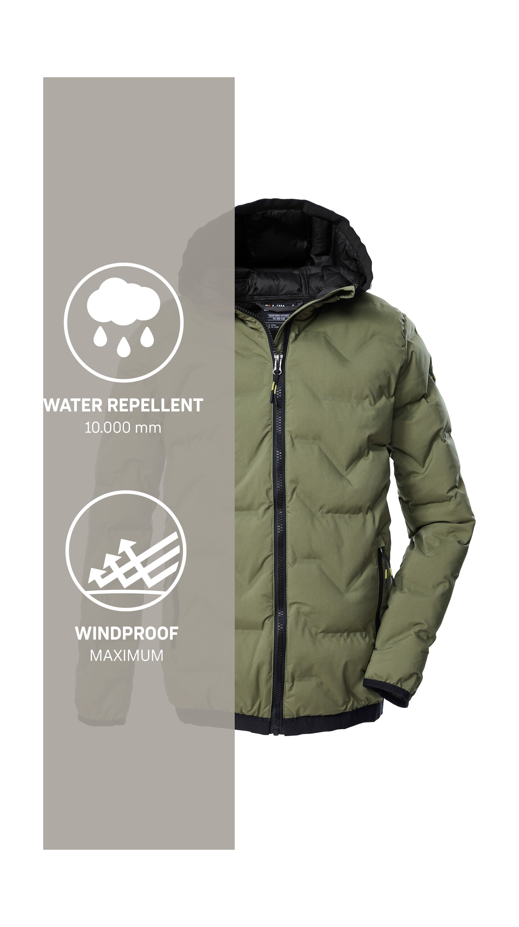 Killtec Steppjacke »KOW 229 BYS QLTD JCKT« Winddichte, wasserabweisende Kinderjacke mit 10.000 mm Wassersäule