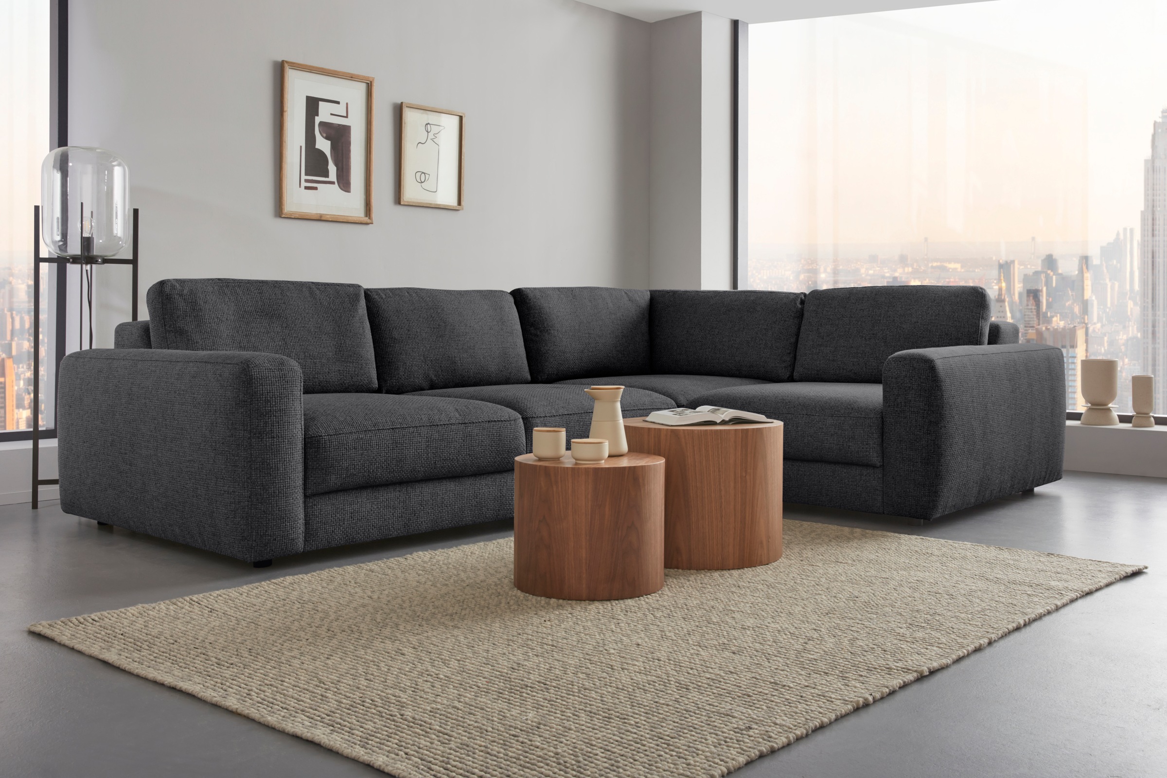 PLACES OF STYLE Ecksofa »Bloomfield, Breite 304cm, Mega Polsterecke mit vie günstig online kaufen