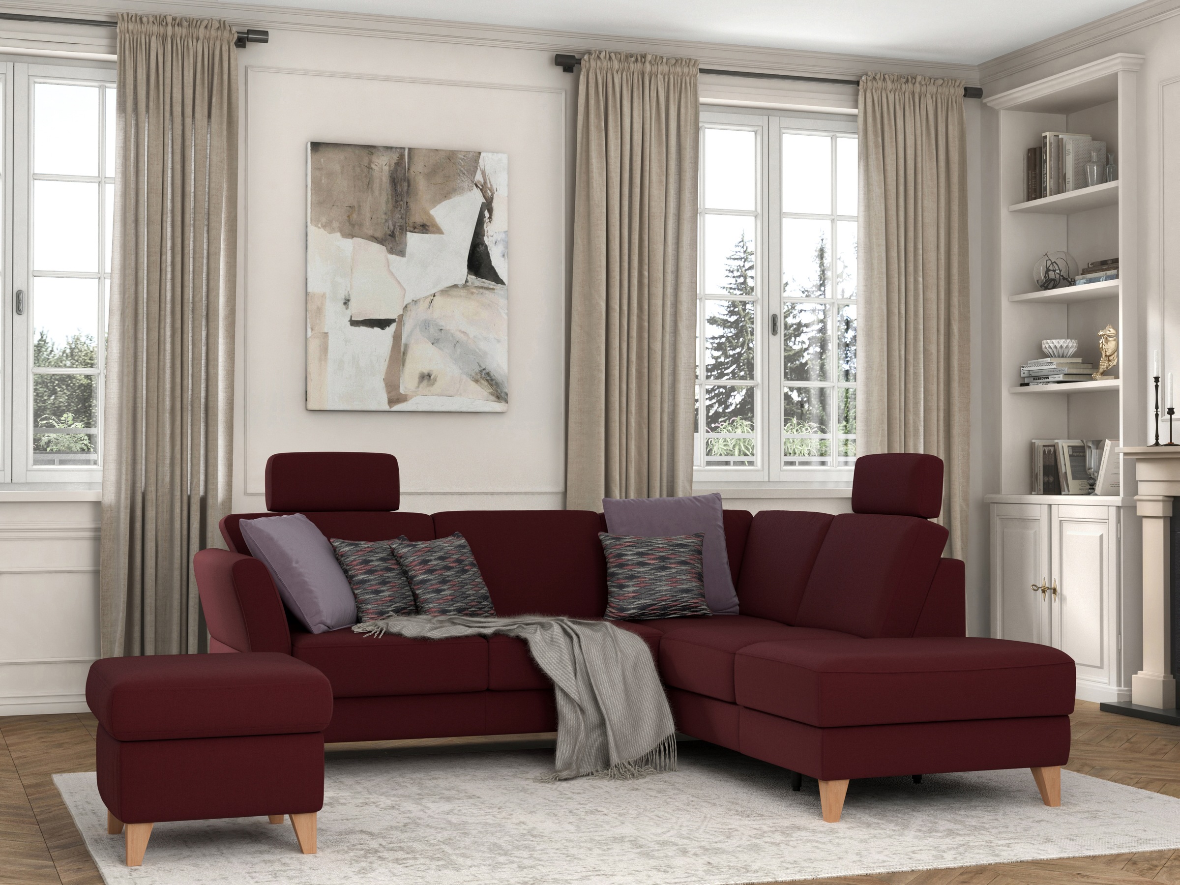 sit&more Ecksofa "Visby L-Form" Wahlweise mit Bettfunktion und Stauraum, fr günstig online kaufen