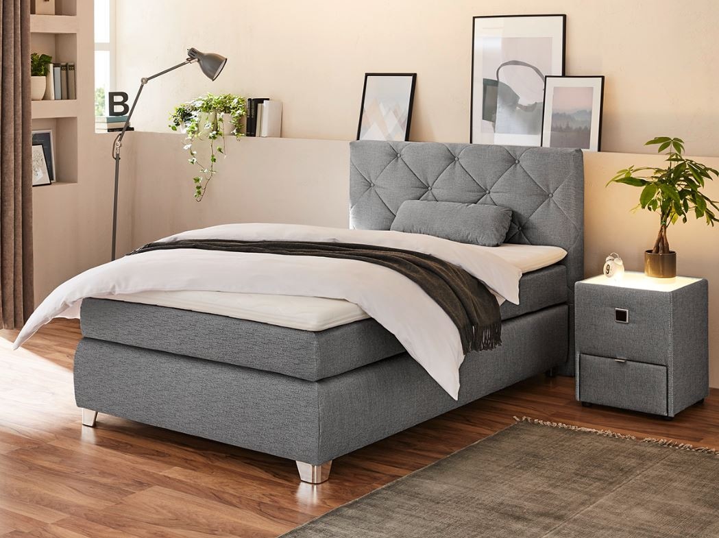 Jockenhöfer Gruppe Boxspringbett Finja, mit Topper und Zierkissen günstig online kaufen