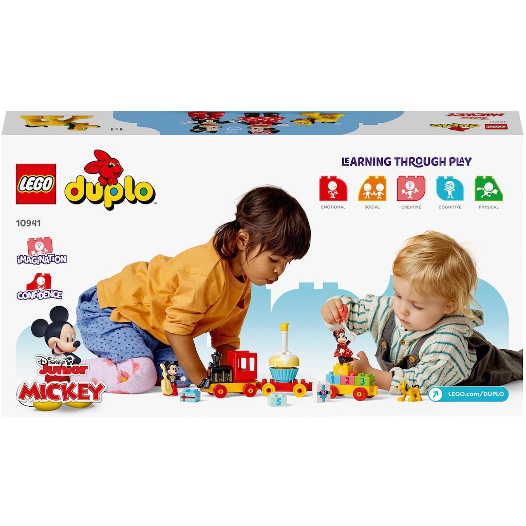 LEGO® Konstruktionsspielsteine »Mickys und Minnies Geburtstagszug (10941), LEGO® DUPLO® Disney™«, (22 St.)