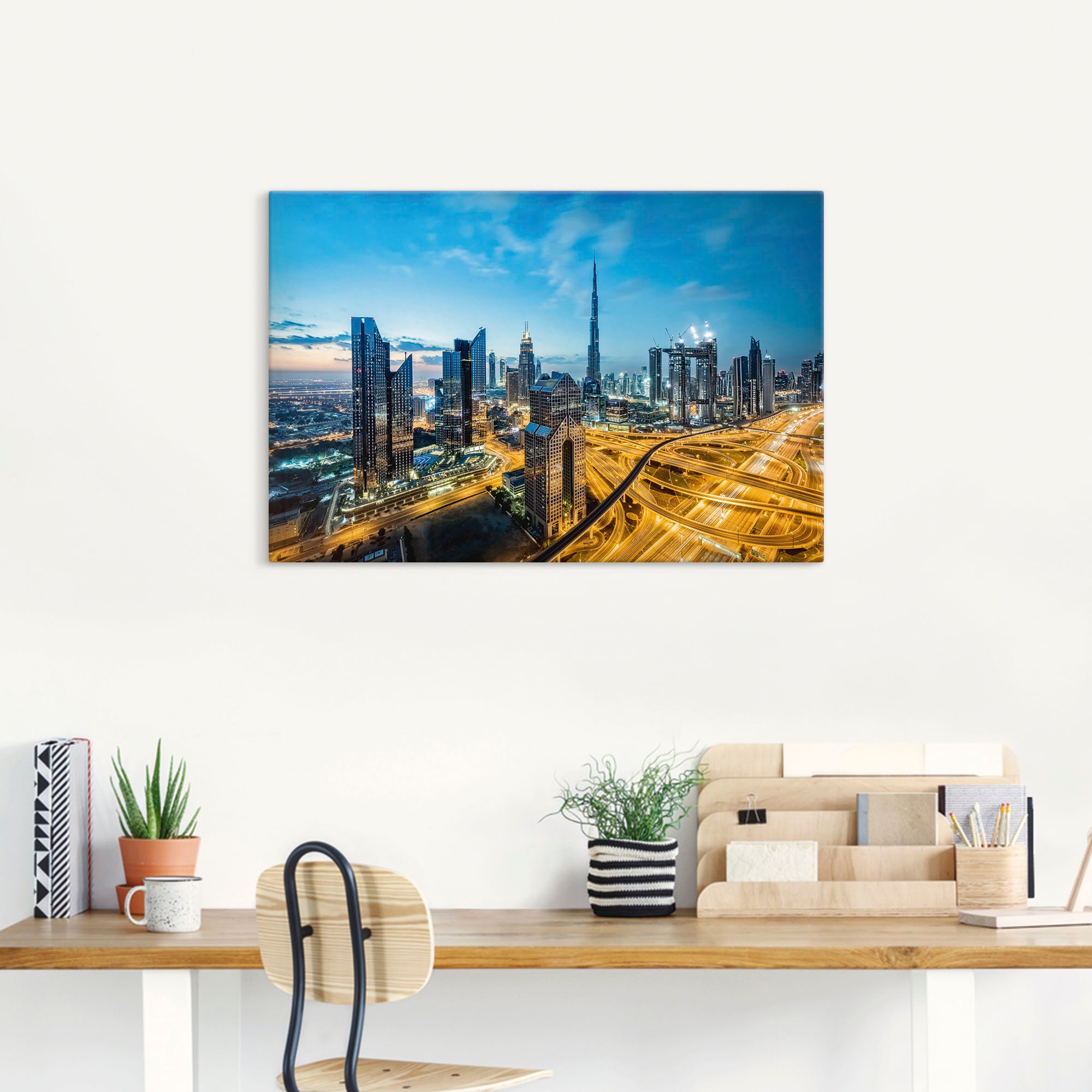 Artland Wandbild "Dubai", Bilder von Asien, (1 St.), als Leinwandbild, Post günstig online kaufen