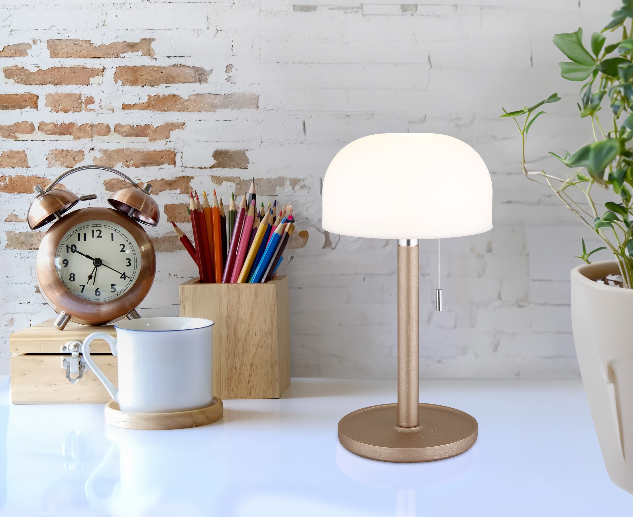 GLOBO LIGHTING LED Tischleuchte »NORMAN«, LED fest integriert, CCT-Funktion günstig online kaufen