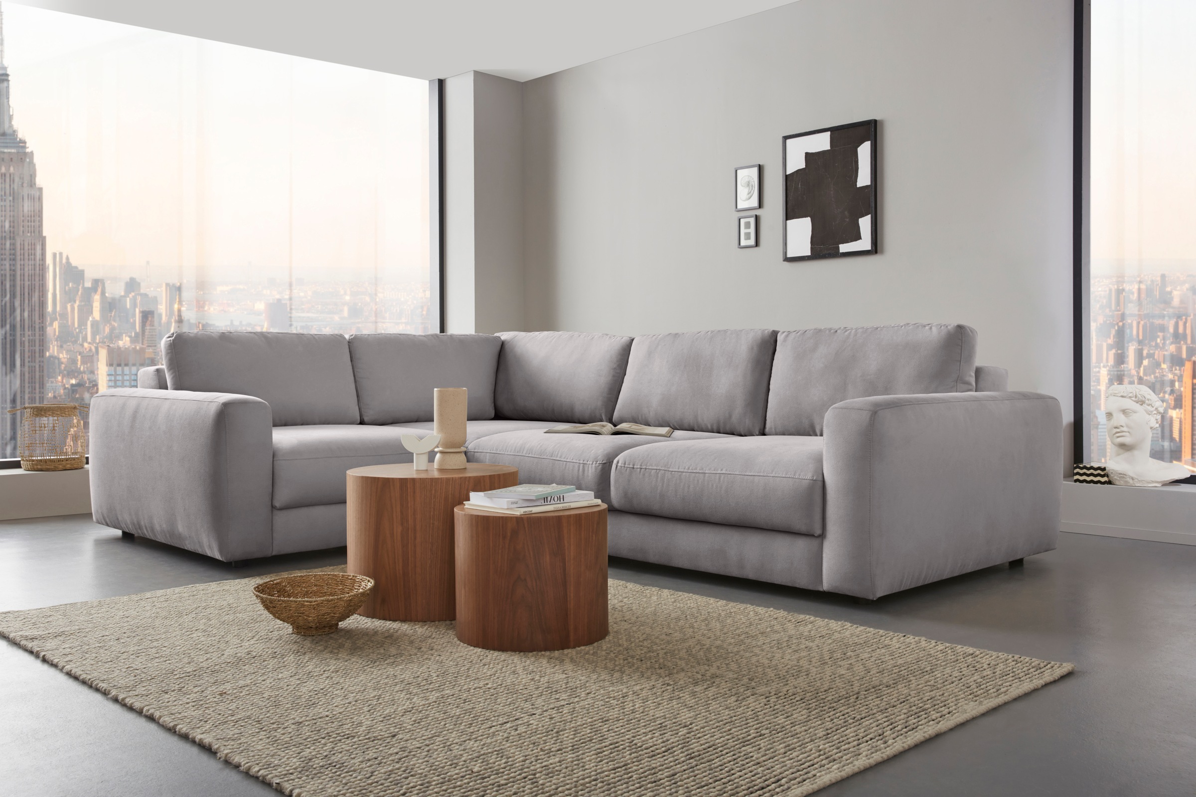 Home affaire Ecksofa »Bloomfield, Breite 304cm, Mega Polsterecke mit viel P günstig online kaufen
