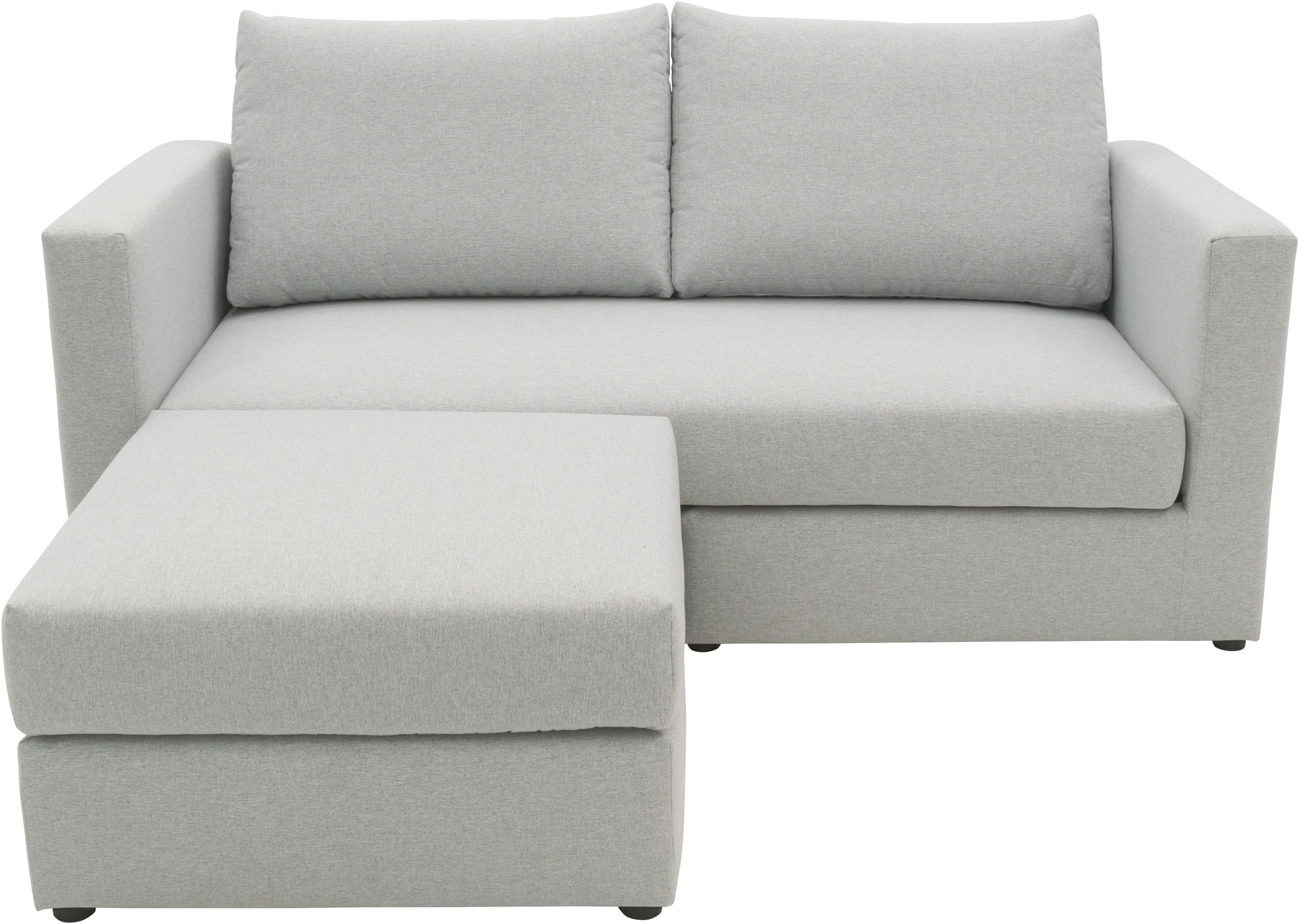DOMO collection 2-Sitzer »800015, als Sitzmöbel oder Schlafgelegenheit nutzbar, Schlafsofa«, Sitzfläche mit Federkern, inkl. 2 Rückenkissen
