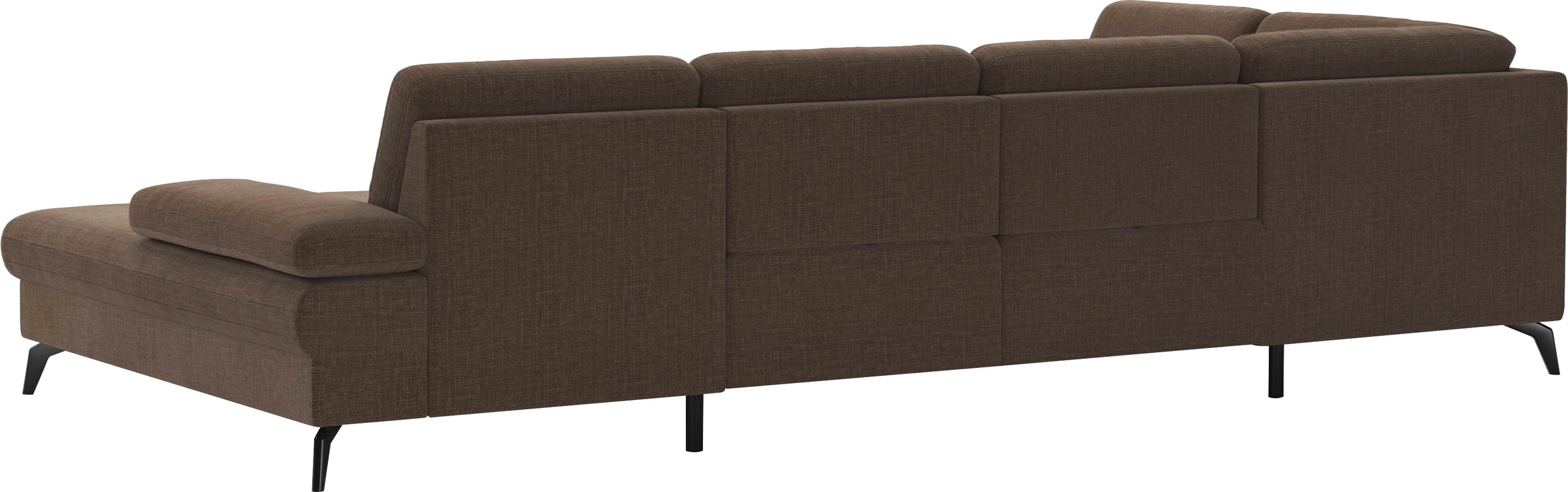 sit&more Wohnlandschaft »Morris U-Form, inkl. Sitztiefenverstellung«, wahlweise mit Armteilverstellung, Bettfunktion & Bettkasten