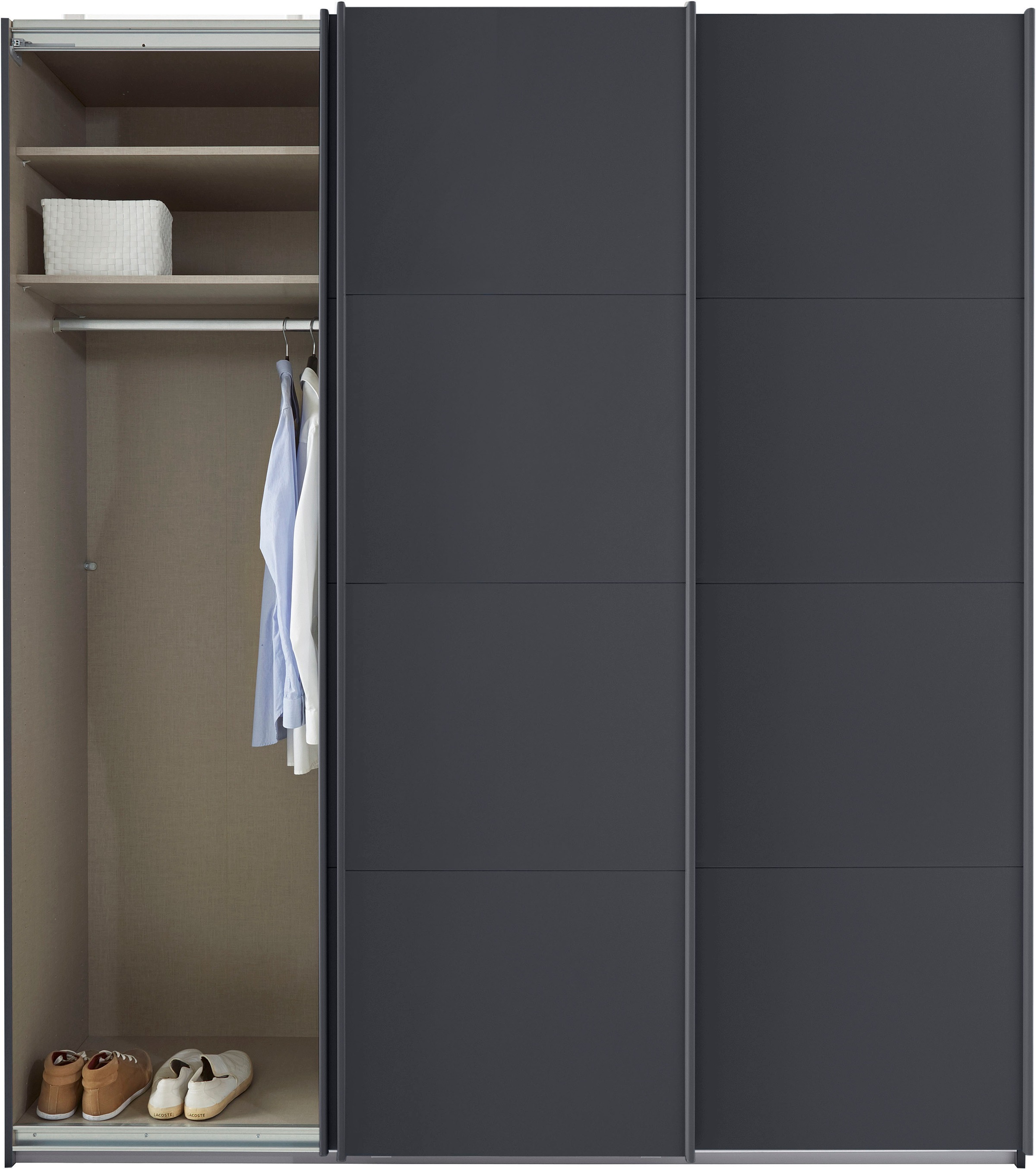 rauch Schwebetürenschrank »Kleiderschrank Schrank Garderobe TOPSELLER OTELI inkl. Inneneinteilung«, mit 3 Innenschubladen sowie zusätzlichen Einlegeböden MADE IN GERMANY