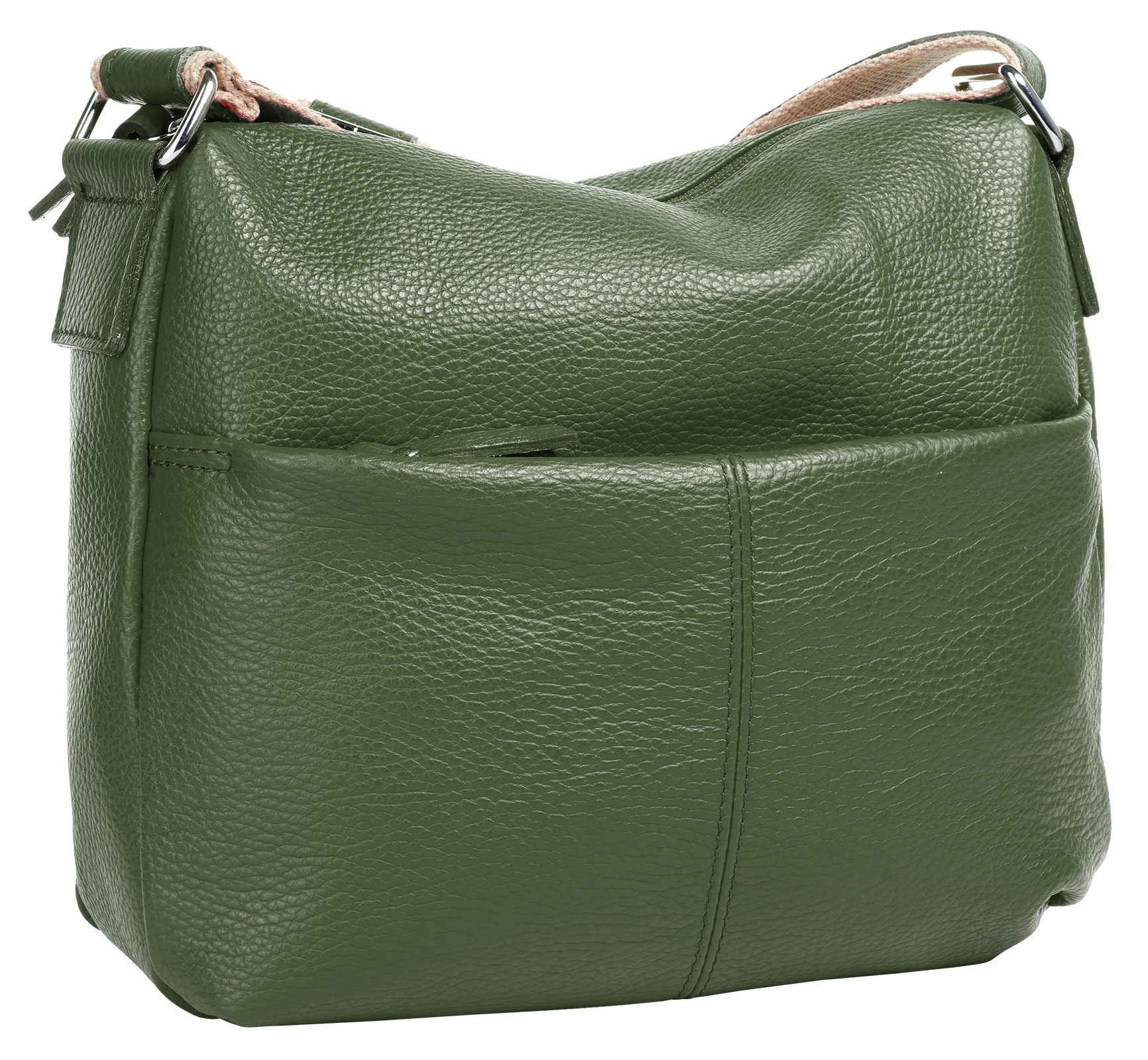 Samantha Look Umhängetasche echt Leder, Made in Italy