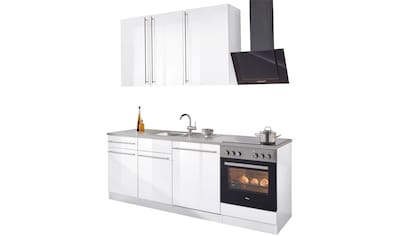 wiho Küchen Küchenzeile »Chicago«, mit E-Geräten, Breite 220 cm kaufen