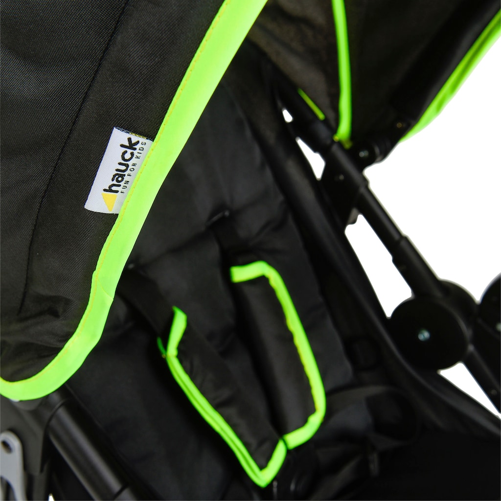 Hauck Dreirad-Kinderwagen »Runner black/neon yellow«