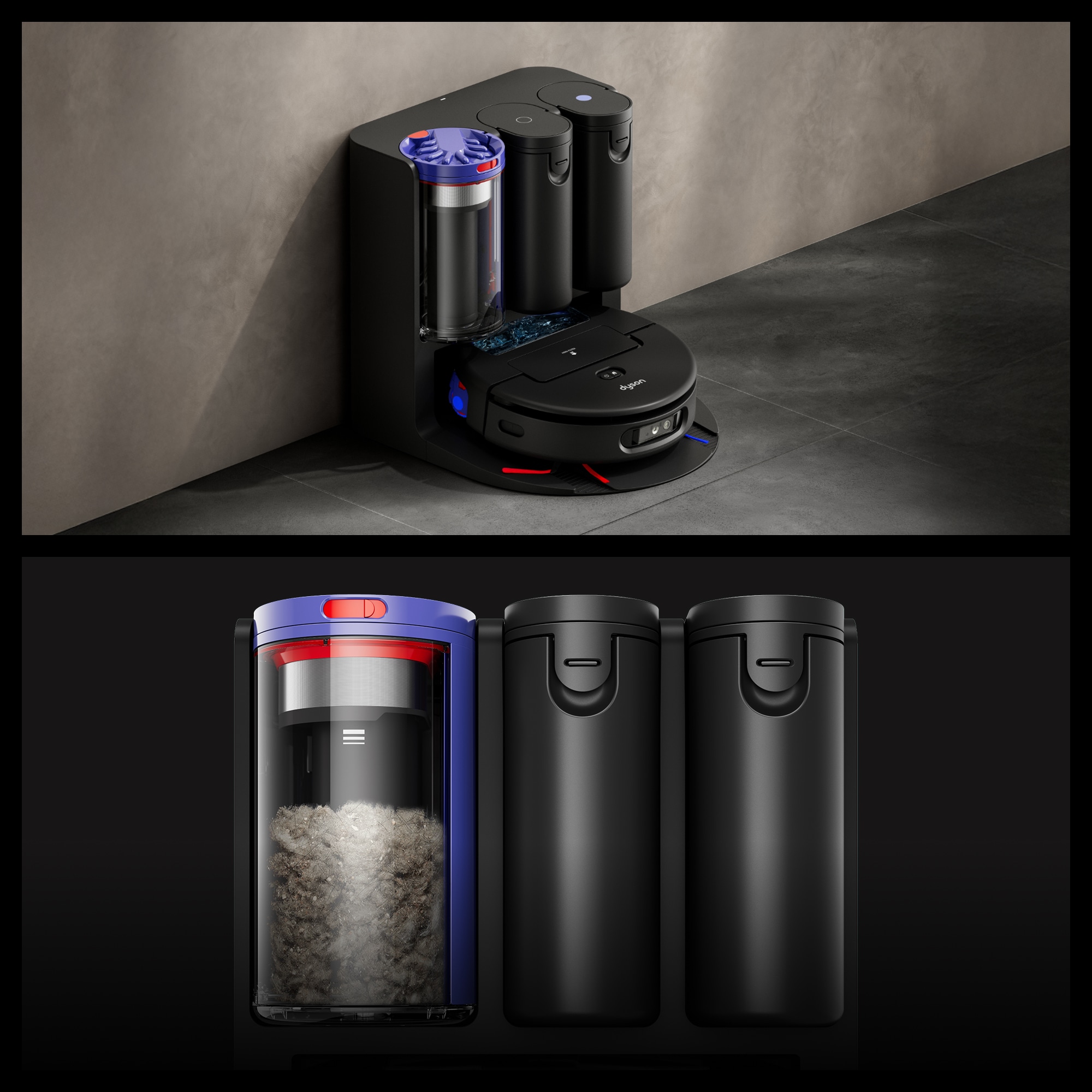 DYSON Saugroboter »mit Wischfunktion spot+scrub Ai« Beseitigt versteckte Flecken mithilfe fortschrittlicher KI