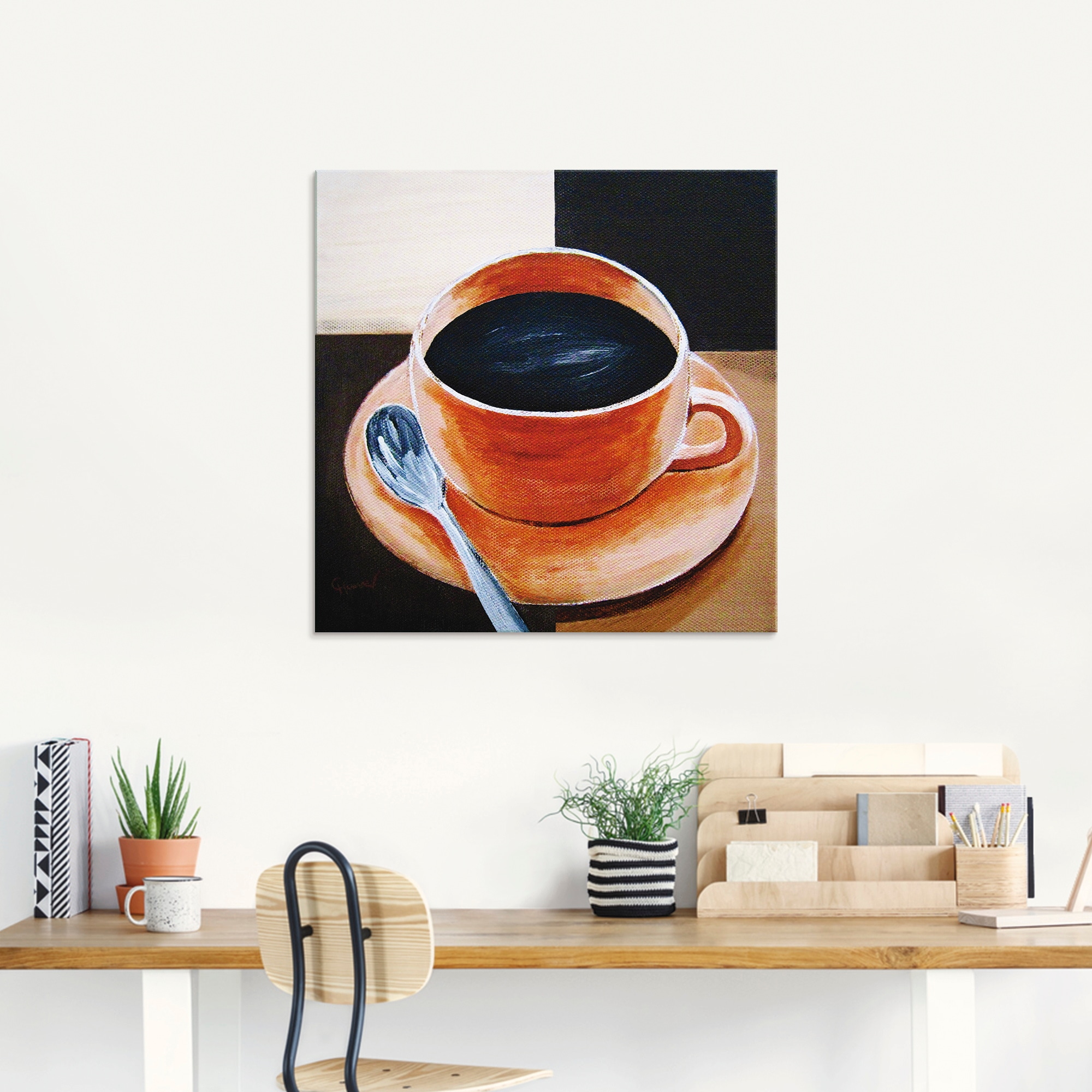 Artland Glasbild »Kaffee«, Getränke, (1 St.), in verschiedenen Größen