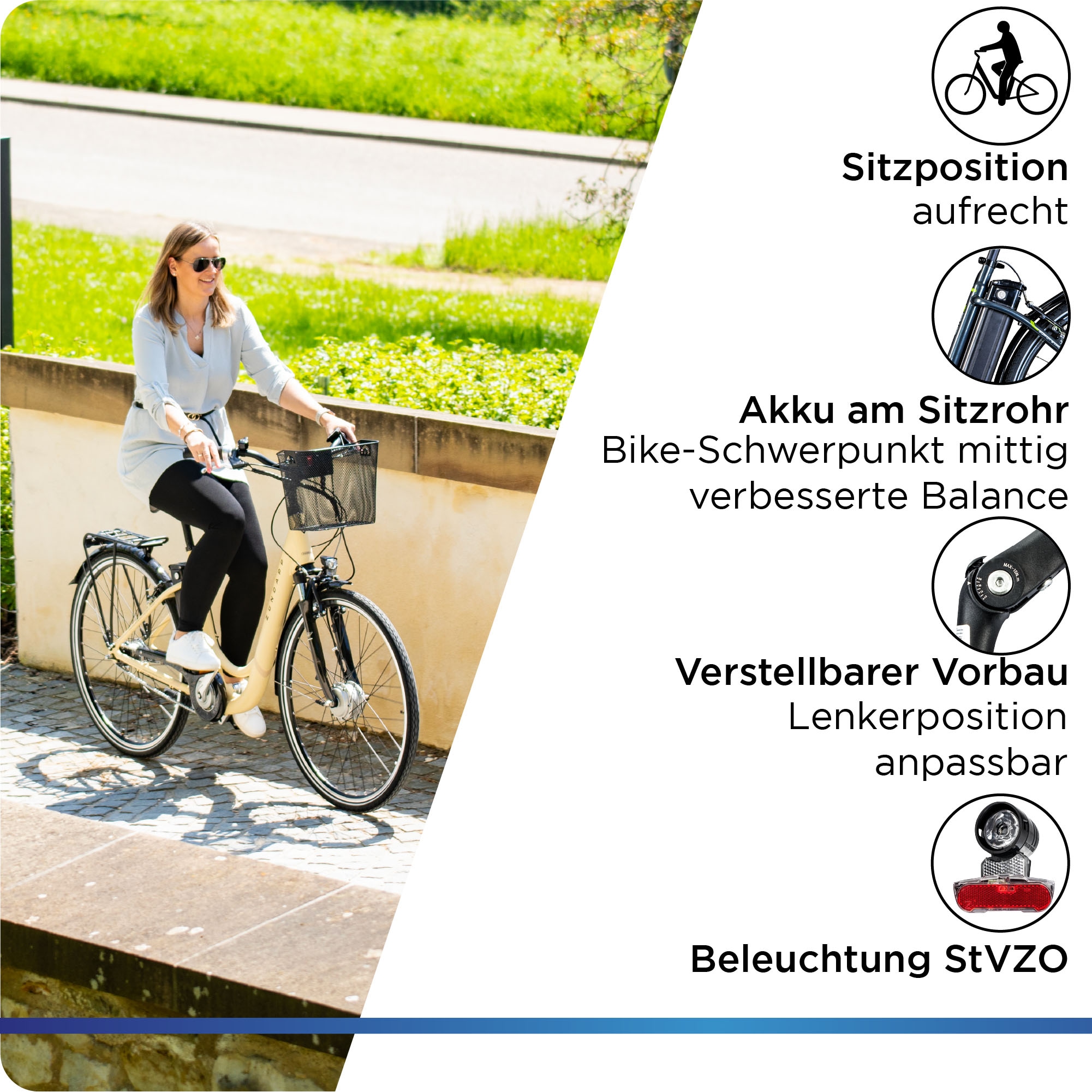 Zündapp E-Bike »Z517«, 7 Gang, Shimano, Frontmotor 250 W, Pedelec, Elektrofahrrad für Damen u. Herren