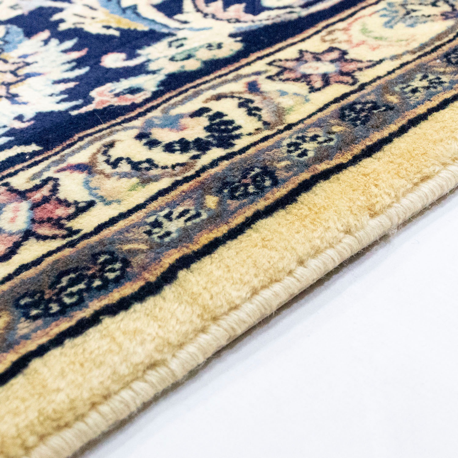 2. Bild von morgenland Wollteppich »Maschad Medaillon Beige chiaro 347 x 244 cm«, rechteckig