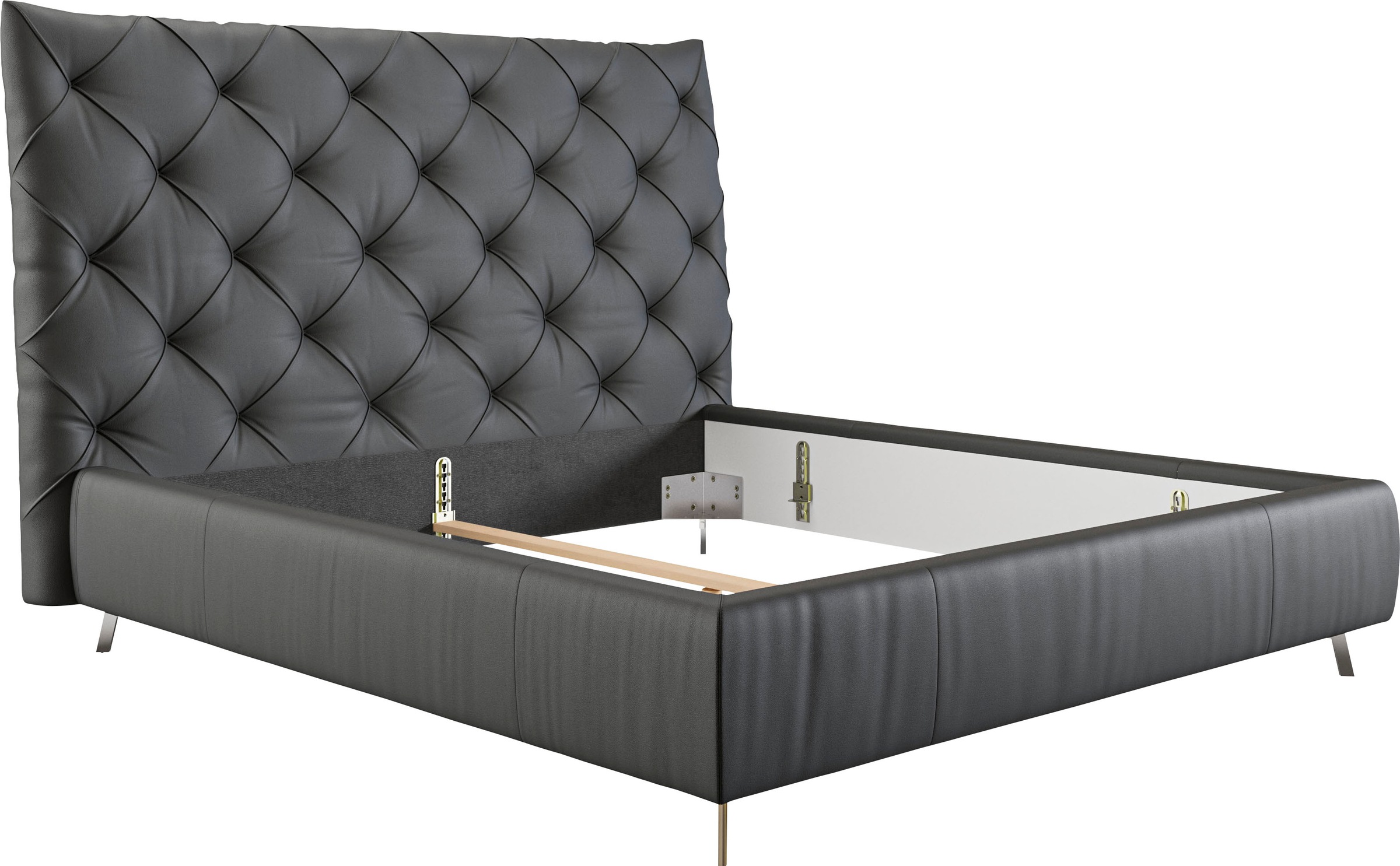 Places of Style Polsterbett "Elloree, in 4 Breiten, hinten mit Originalstof günstig online kaufen