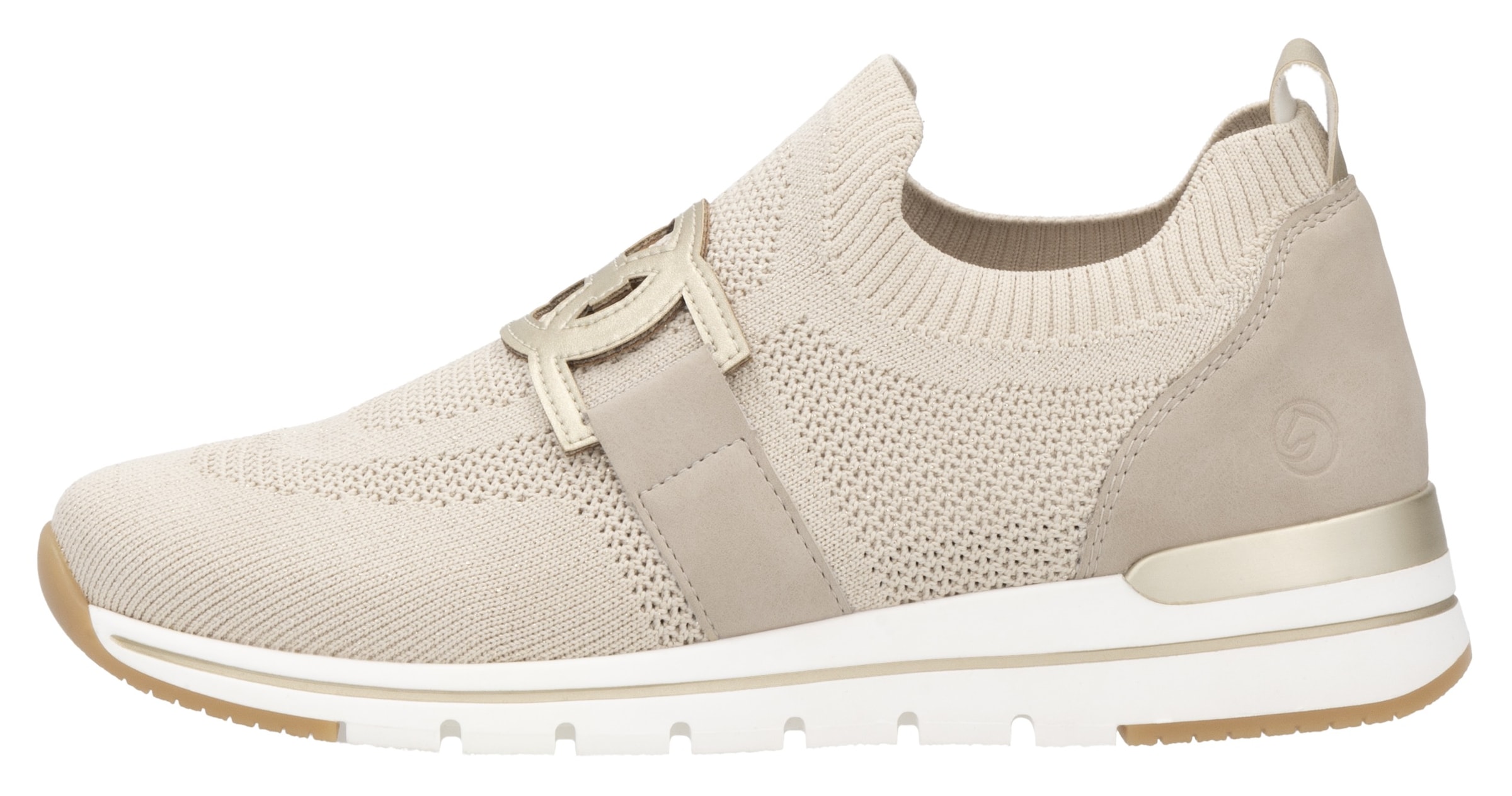 Remonte Slip-On Sneaker, Freizeitschuh, Halbschuh, Slipper mit Gummizug am Schaftrand