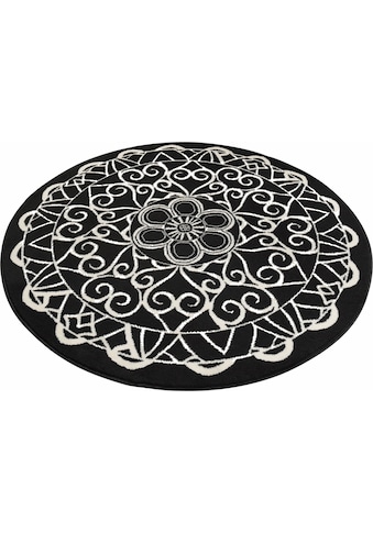 Zala Living Teppich »Mandala 1«, rund, 9 mm Höhe, Kurzflorteppich, Mandala Design,... kaufen