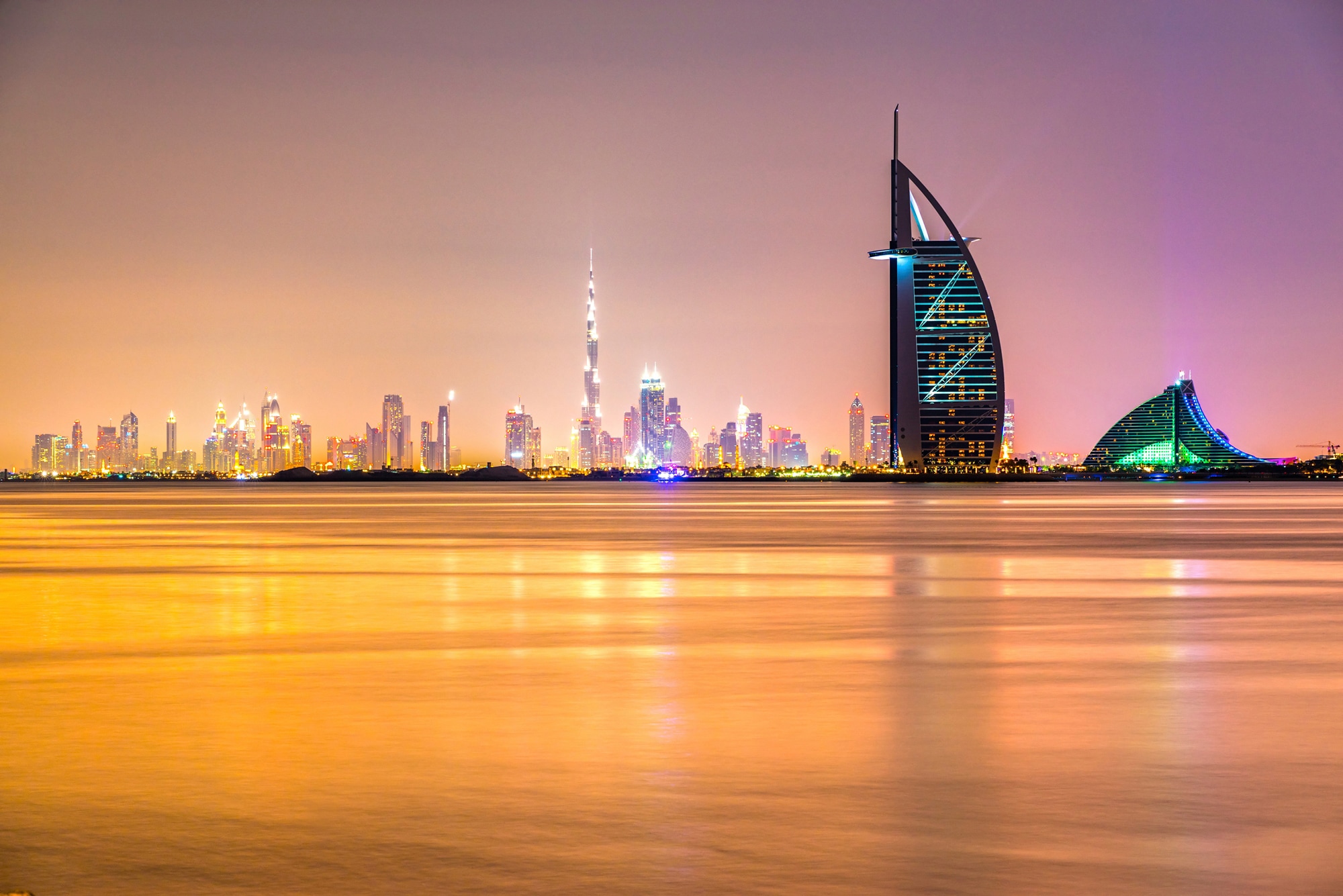 Papermoon Fototapete »DUBAI SKYLINE-EMIRAT BURJ AL ARAB« günstig online kaufen