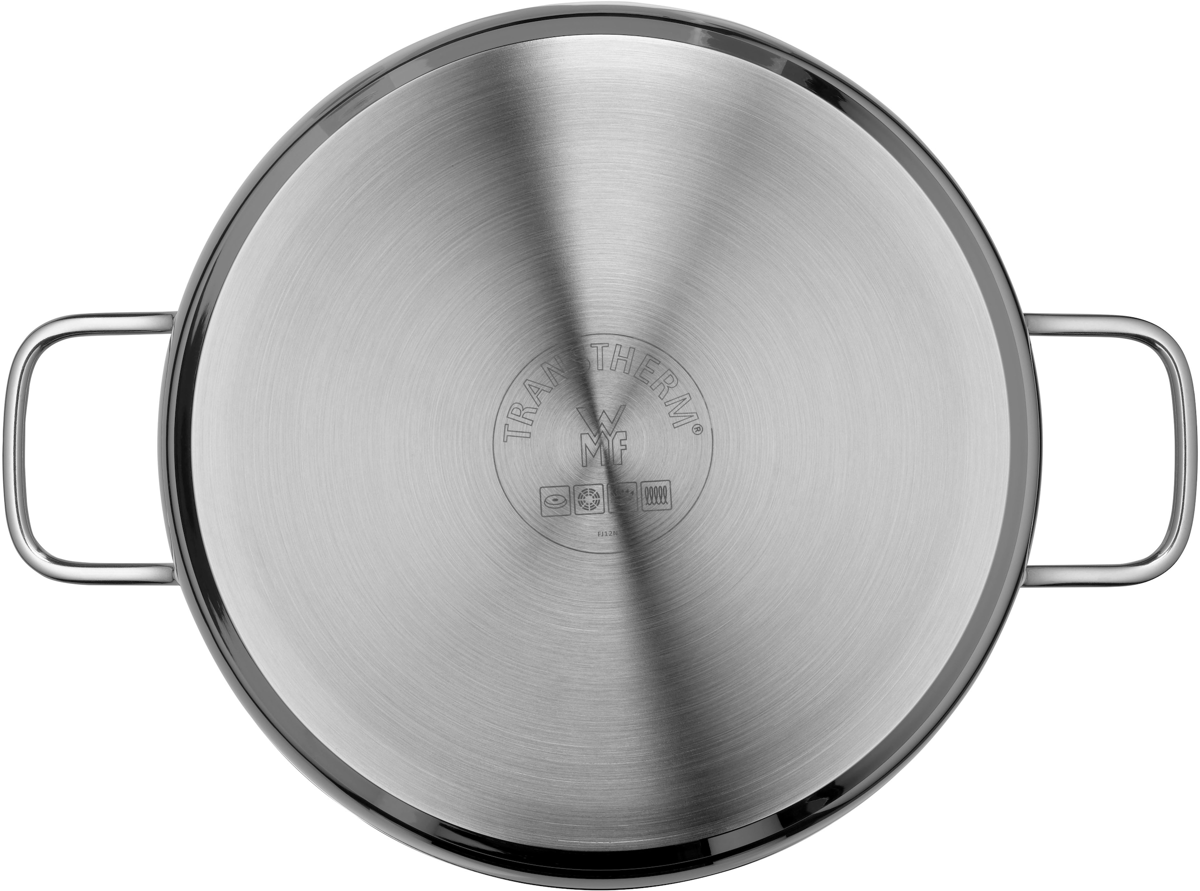 WMF Bratentopf »Diadem Plus«, Cromargan® Edelstahl Rostfrei 18/10, (2 tlg.), breiter Schüttrand, außergewöhnliches Design, spülmaschinengeeignet