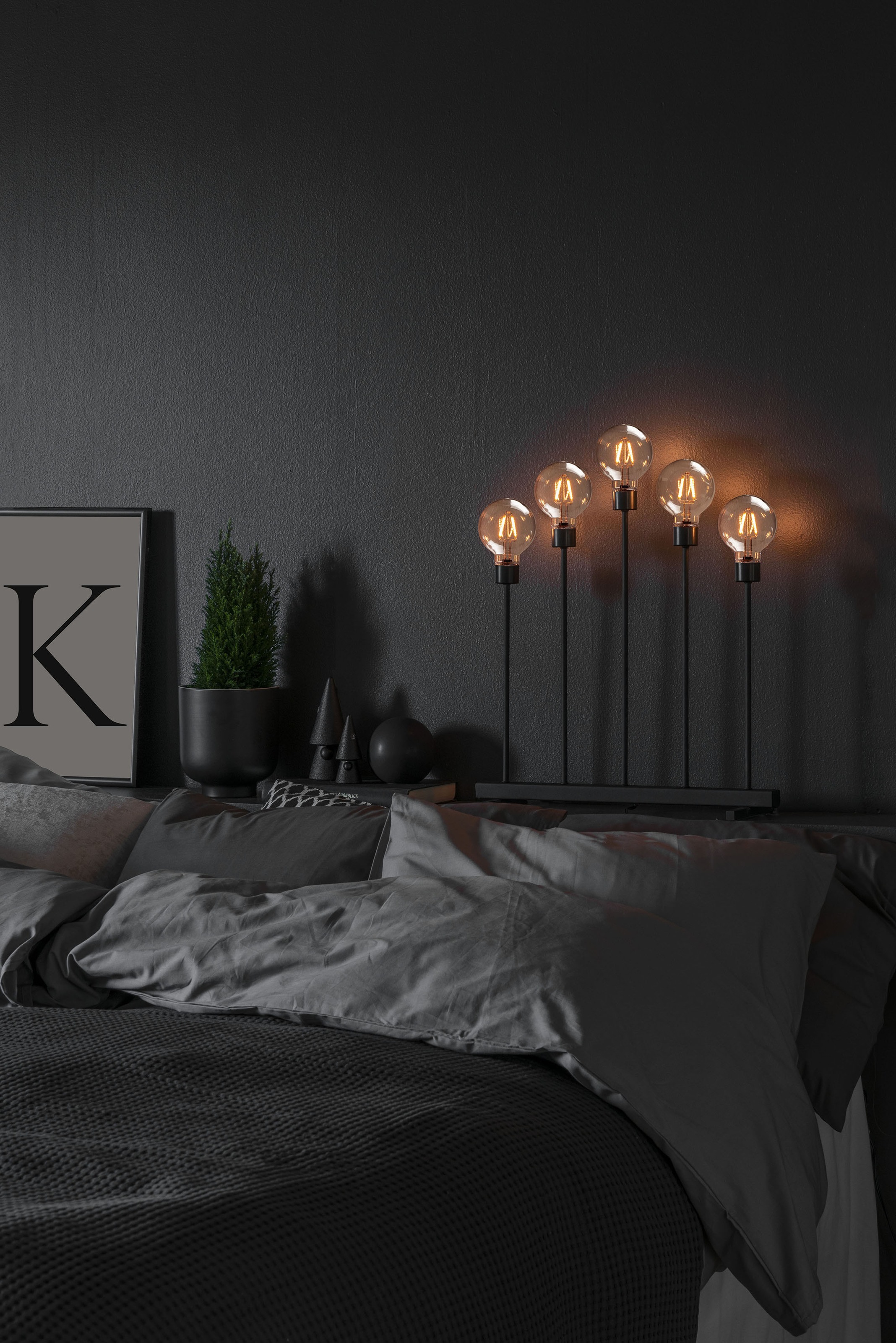 KONSTSMIDE LED Fensterleuchter »Weihnachtsdeko«, 5 flammig, Leuchtmittel LE günstig online kaufen