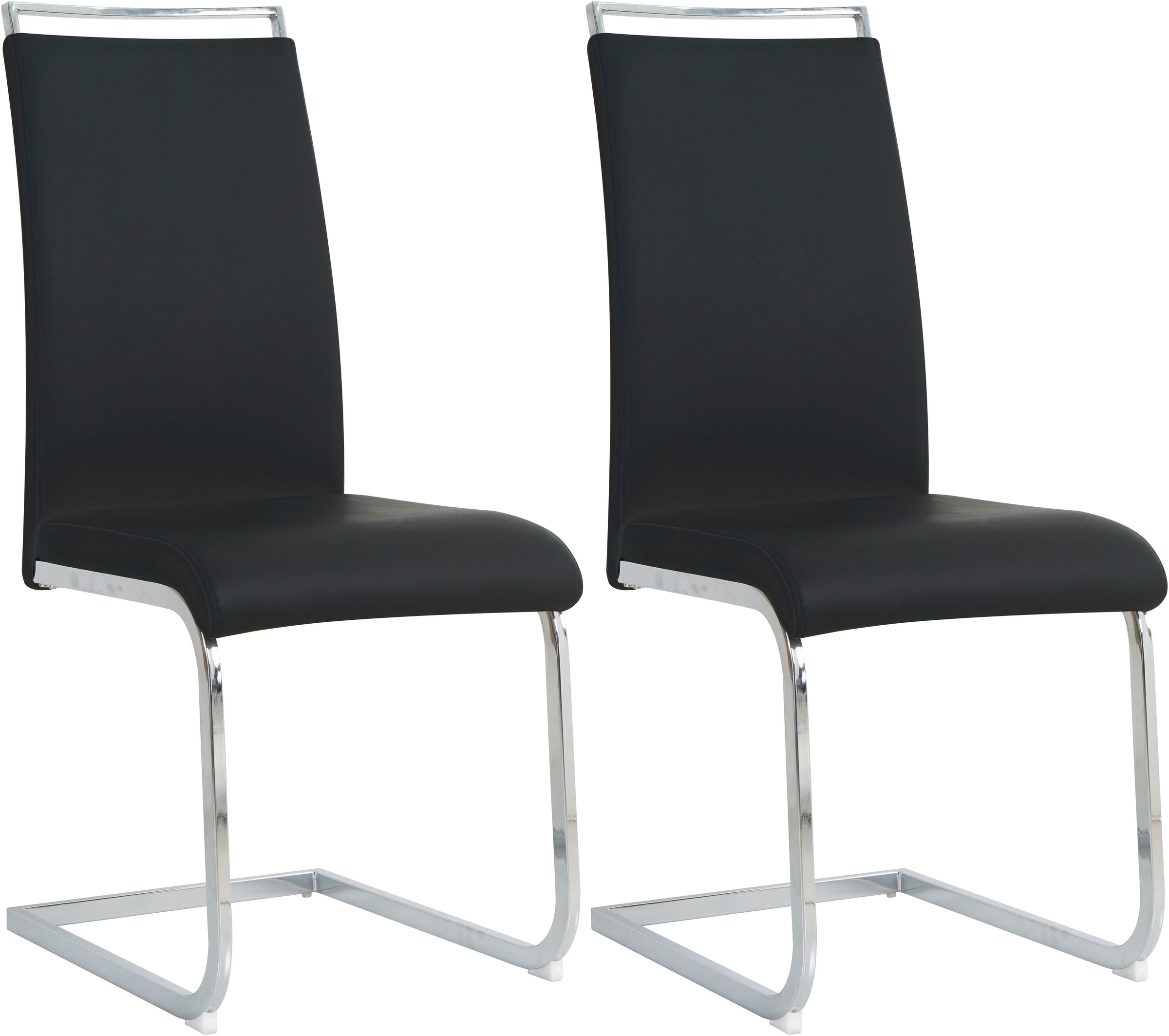 INOSIGN Freischwinger, (Set), 2 St., Kunstleder, mit Wellenunterfederung günstig online kaufen