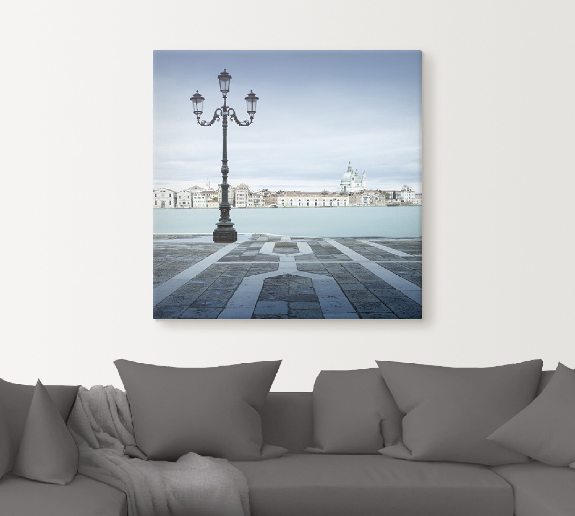 Artland Leinwandbild »Promenade Redentore«, Italien, (1 St.), auf Keilrahmen gespannt