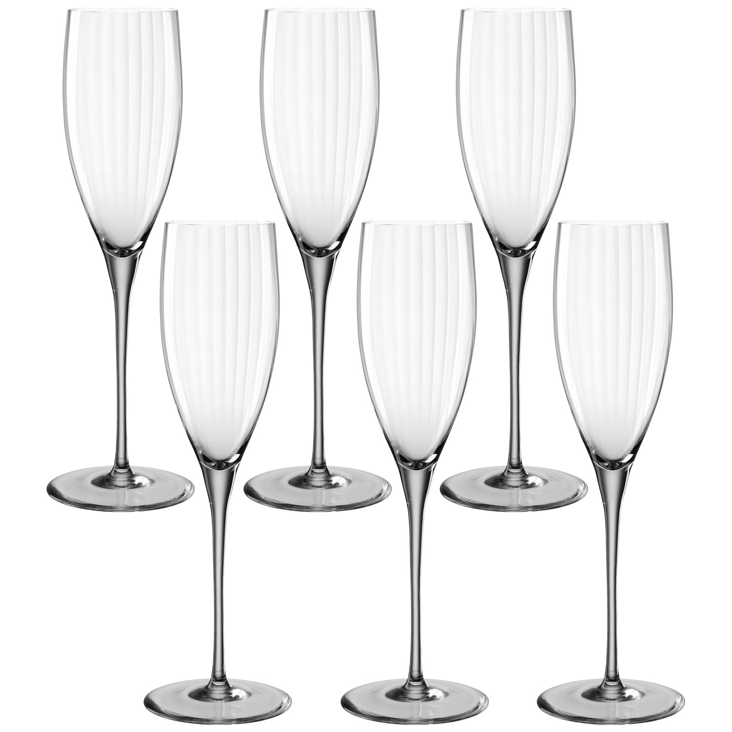 LEONARDO Sektglas »POESIA«, (Set, 6 tlg.), 250 ml, 6-teilig