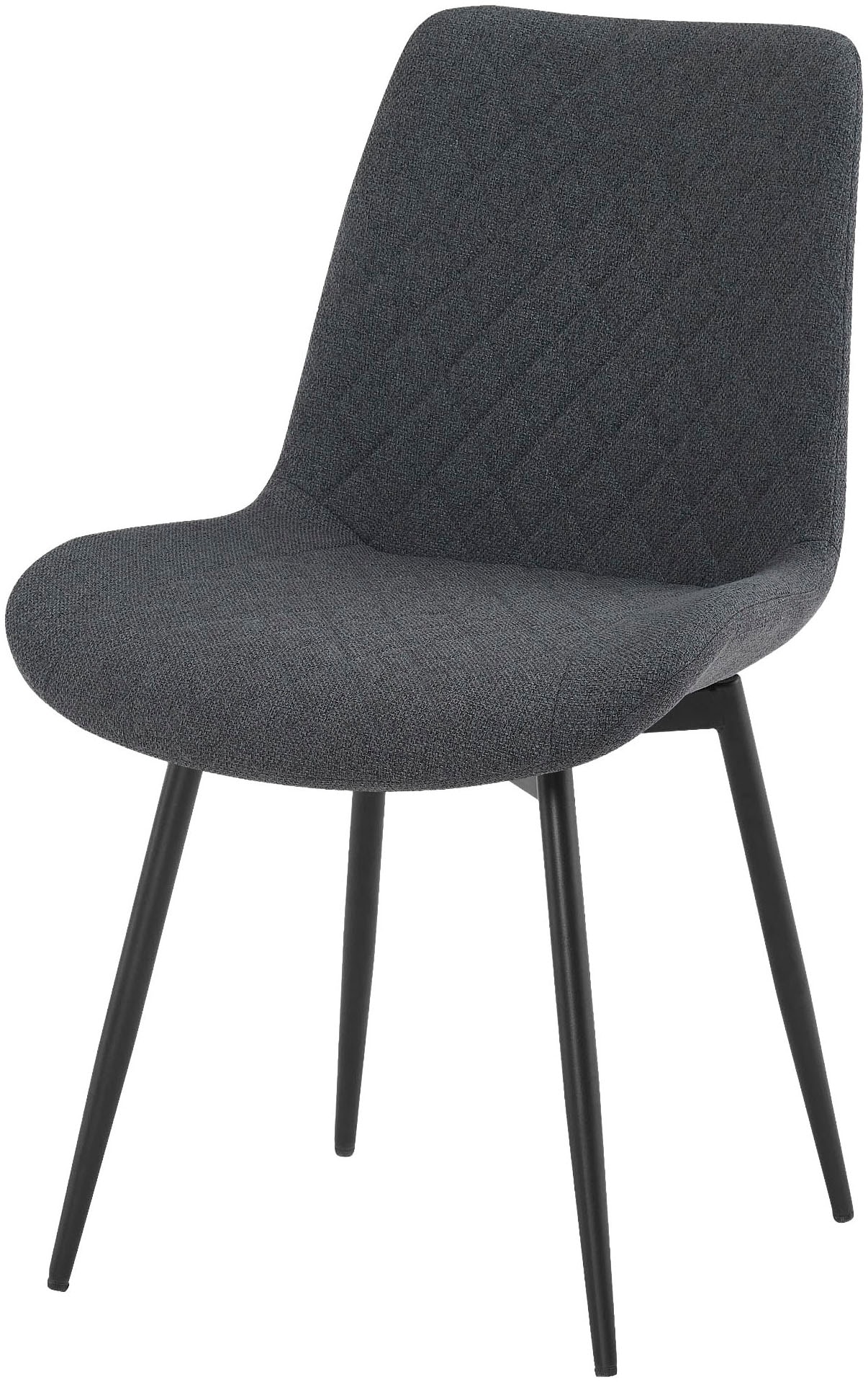 OTTO home Essgruppe »Juniper« Set, 5 tlg. Tisch 140x80cm in Sinterstein-Keramikoptik mit 4 Stühlen, 360° drehbar