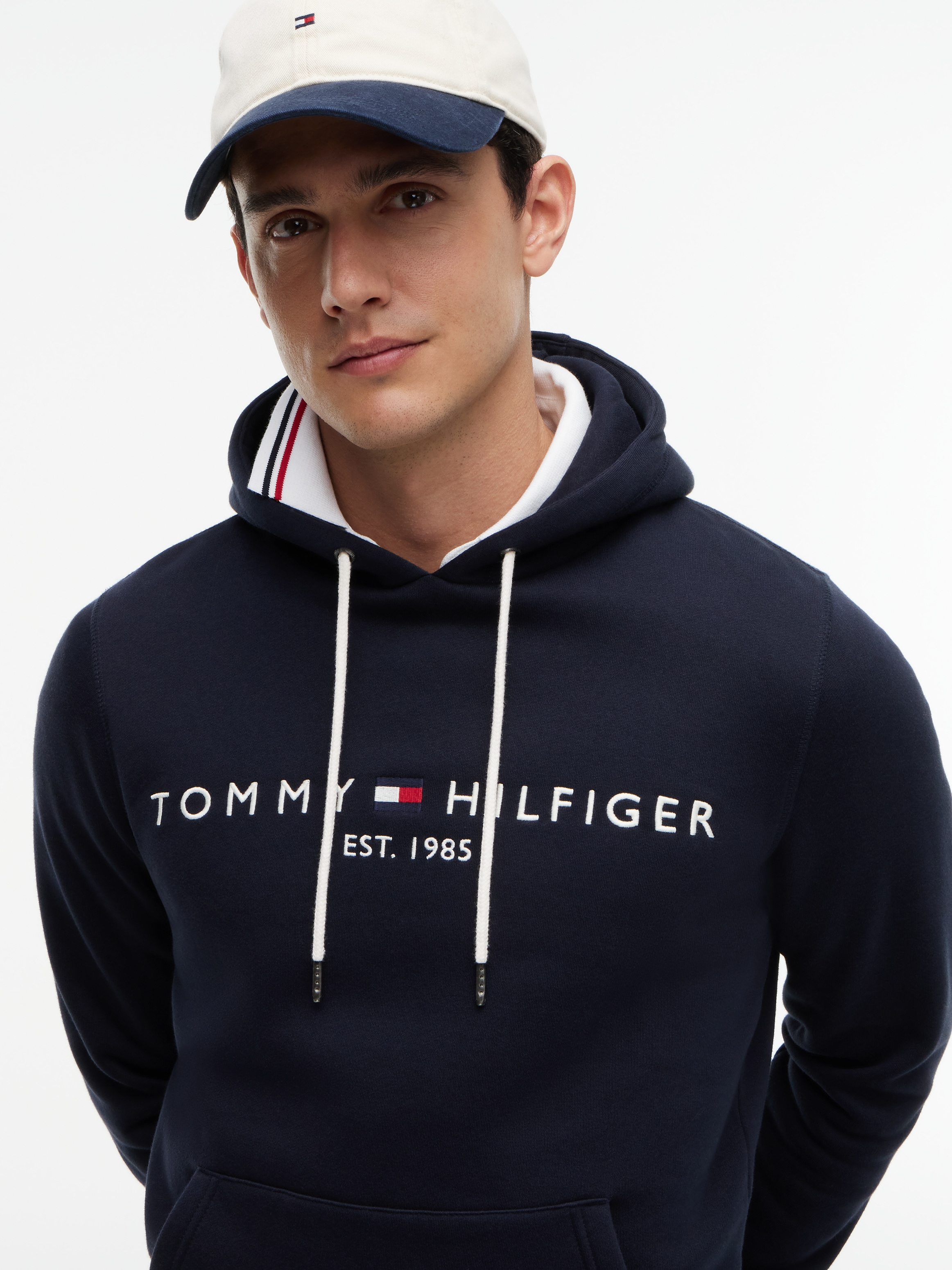 Tommy Hilfiger Kapuzensweatshirt »TOMMY LOGO HOODY«, Baumwoll-Mix
