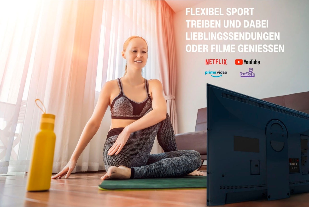 Telefunken LED-Fernseher »mobiler Akku-TV PL32WI«, 80 cm/32 Zoll, HD ready, Smart-TV