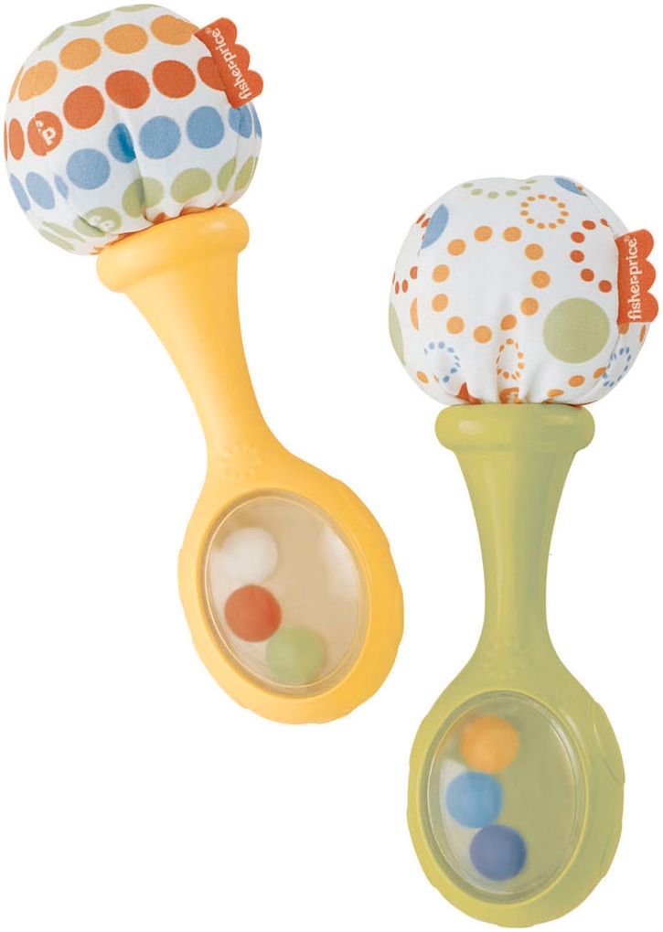 Fisher-Price® Rassel »Rumba-Rasseln mit Stoff«, (Set, 2 tlg.)