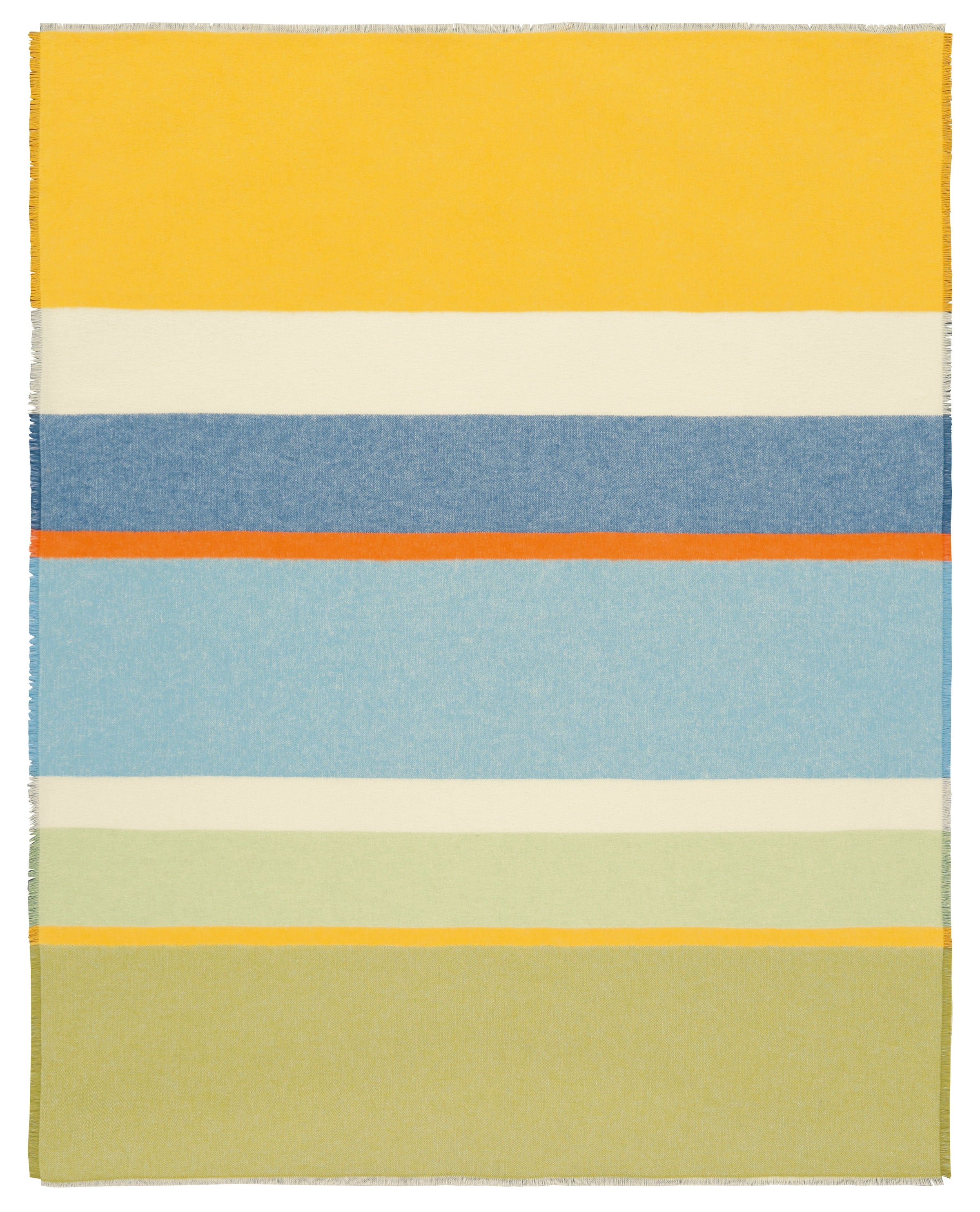 Biederlack Plaid »Plaid Summer« sommerliches Plaid mit Fransen